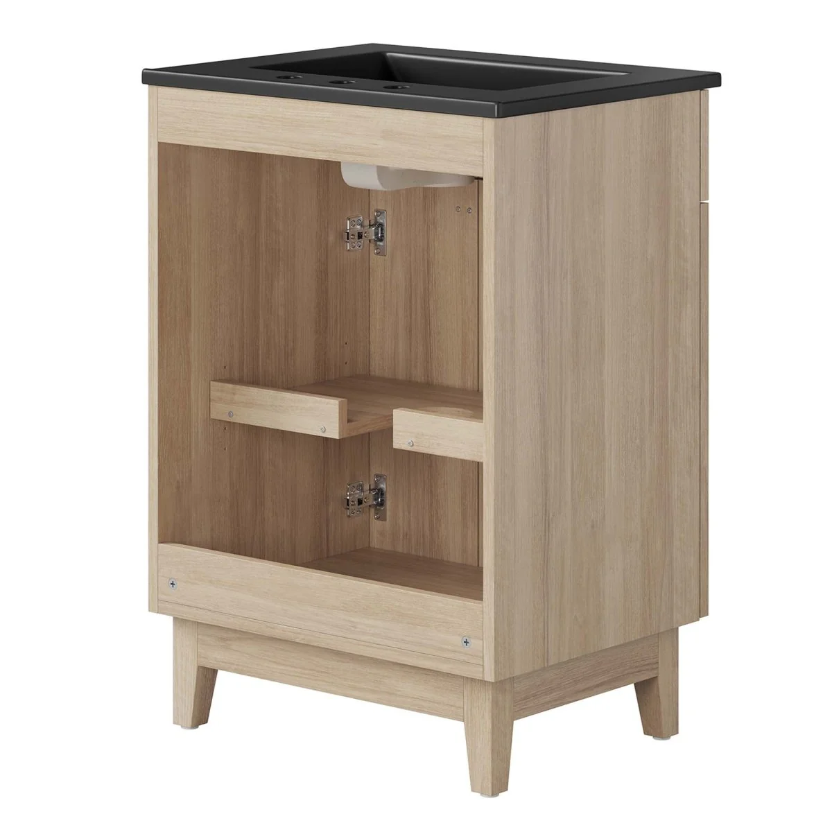 Bathroom Vanity with Ceramic Sink and Storage Cabinet for Bath, Contemporary Vanity Unit - Image 6