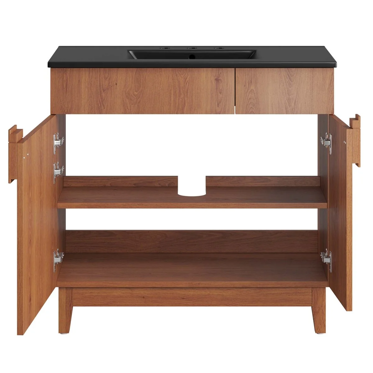 Bathroom Vanity with Ceramic Sink and Storage Cabinet for Bath, Contemporary Vanity Unit - Image 64