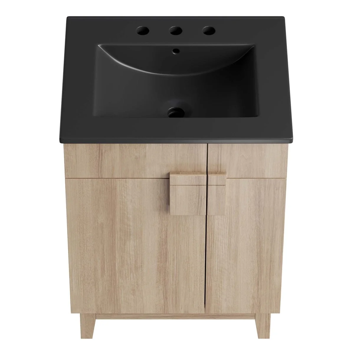 Bathroom Vanity with Ceramic Sink and Storage Cabinet for Bath, Contemporary Vanity Unit - Image 8