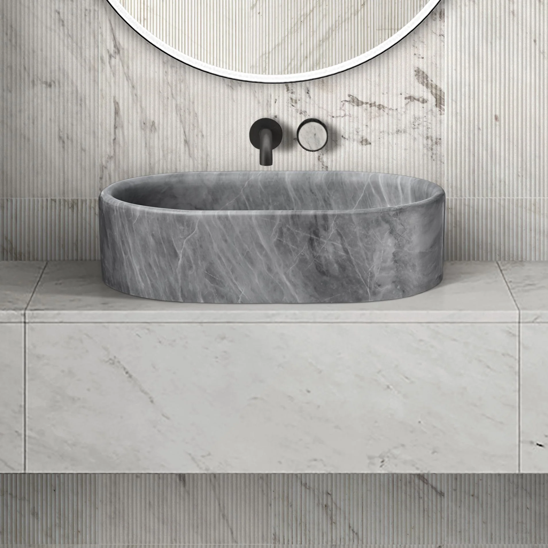 Bathroom Vessel Sink, Semi Polished Surface - Image 21