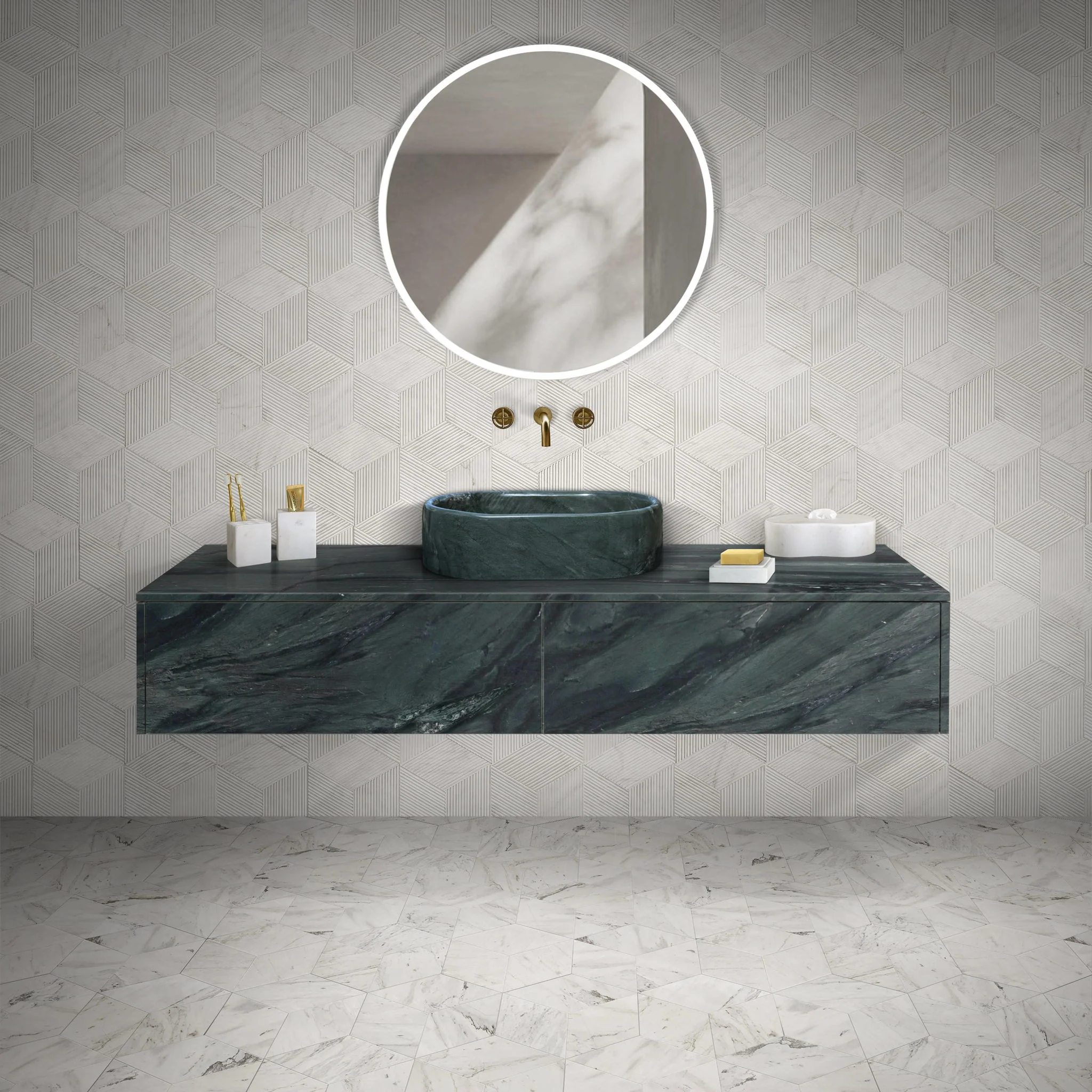 Bathroom Vessel Sink, Semi Polished Surface - Image 7