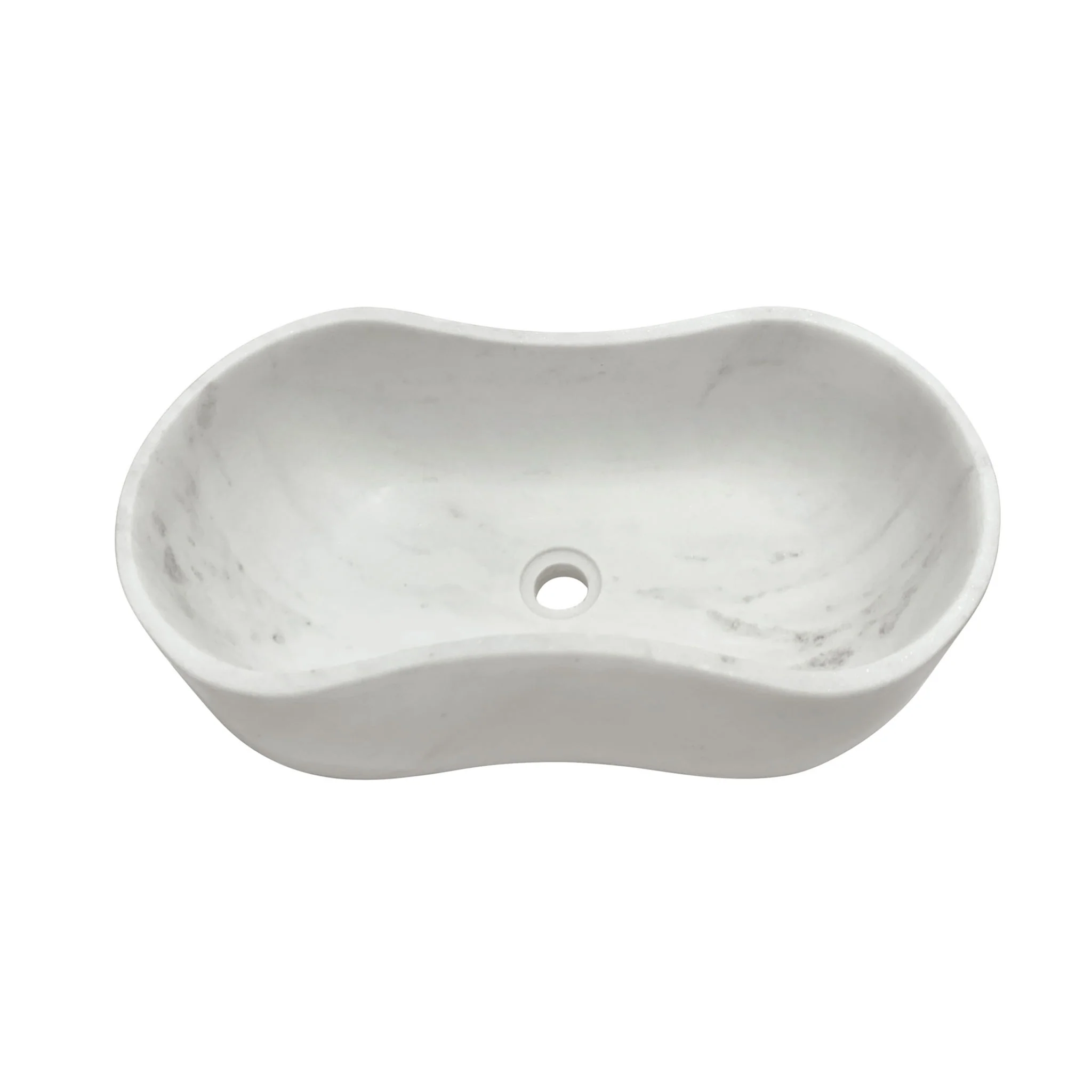 Bathroom Vessel Sink With Wavy Design - Image 4