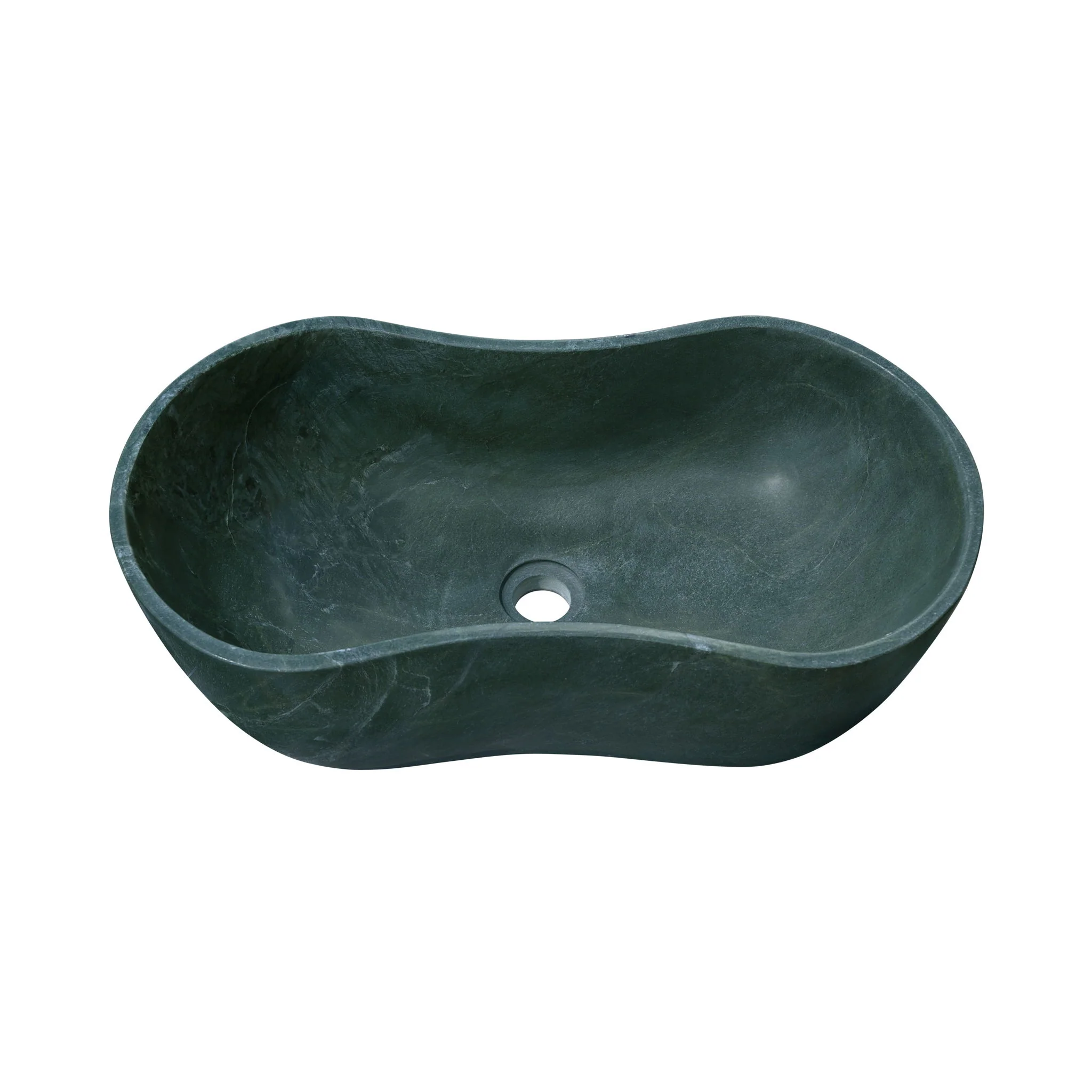 Bathroom Vessel Sink With Wavy Design - Image 5