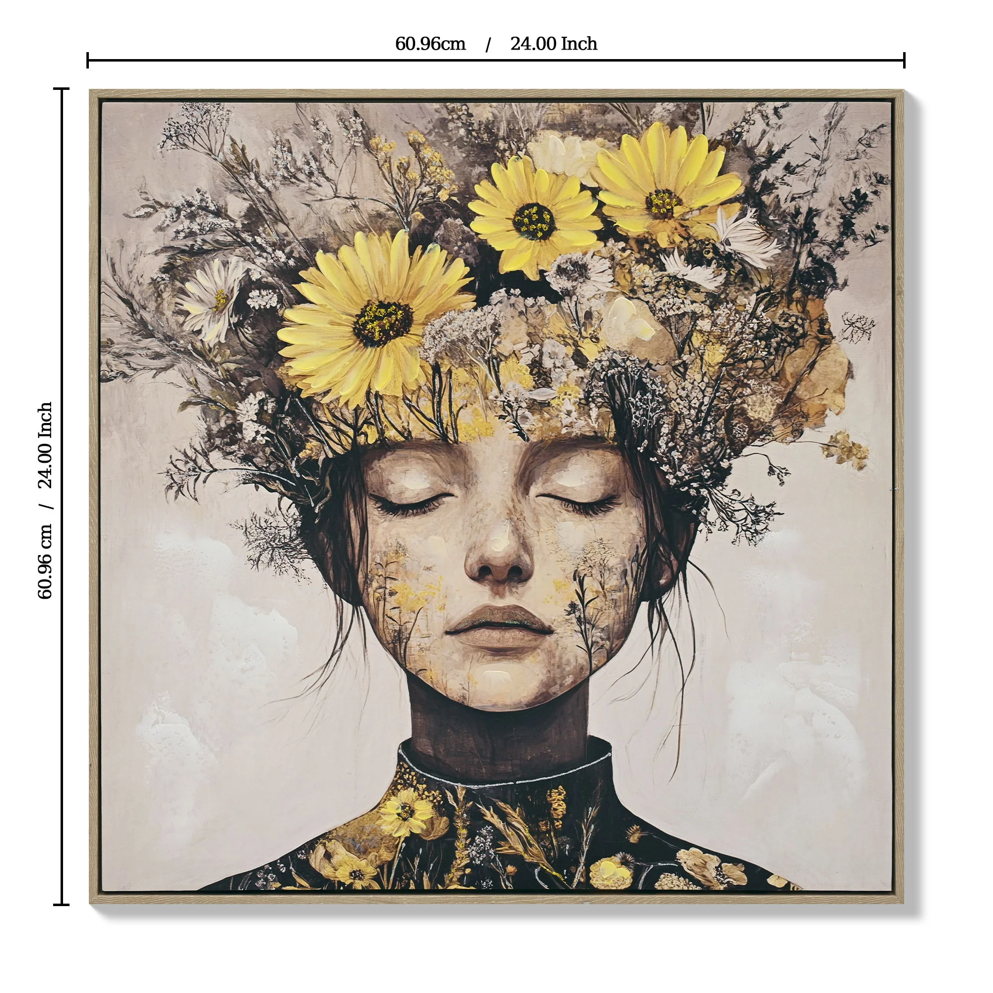 Beauty Posters Beauty Lady Wall Art Floral Canvas Artwork For Living Room - Ginger - Image 5