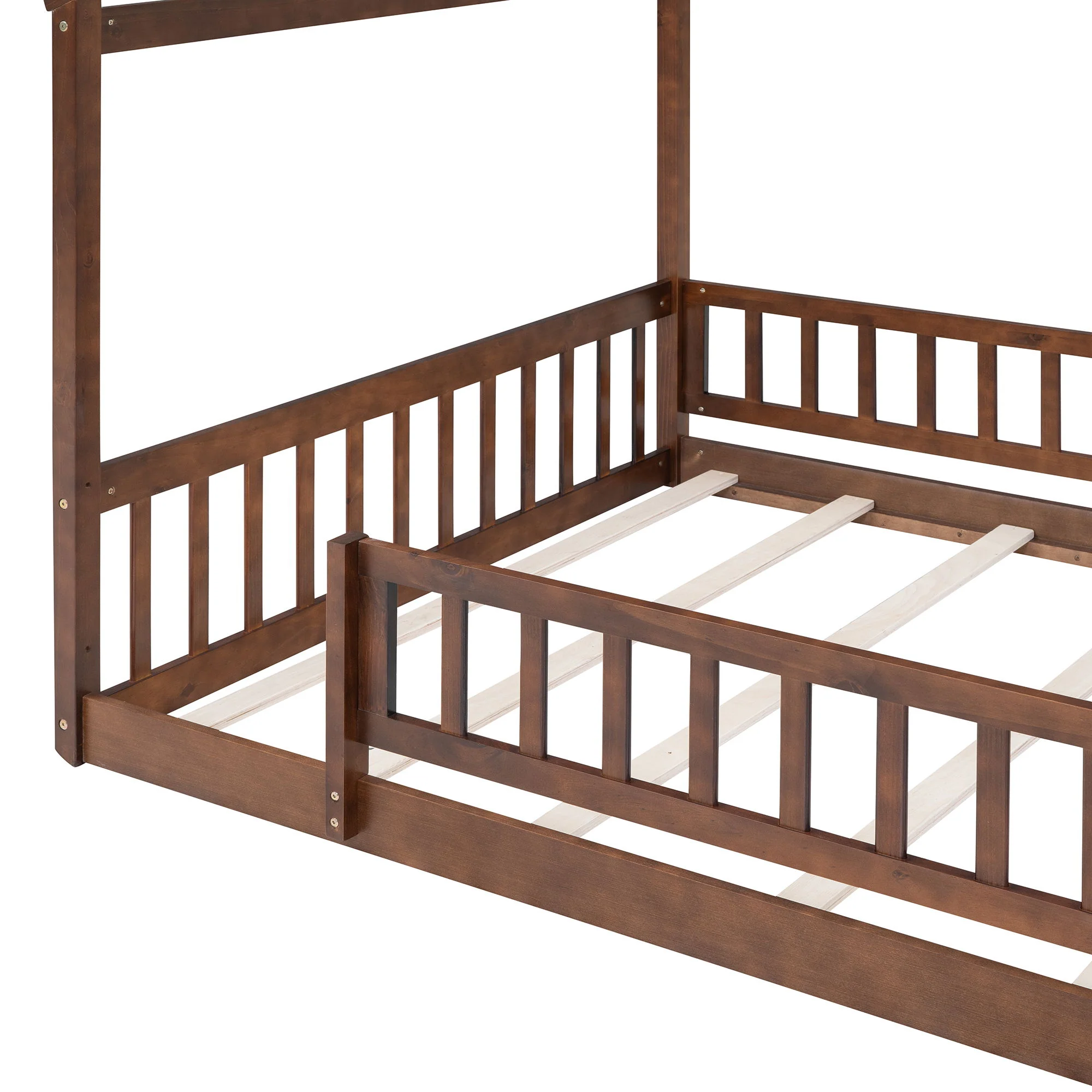 Bed House Bed Frame With Fence - Image 23