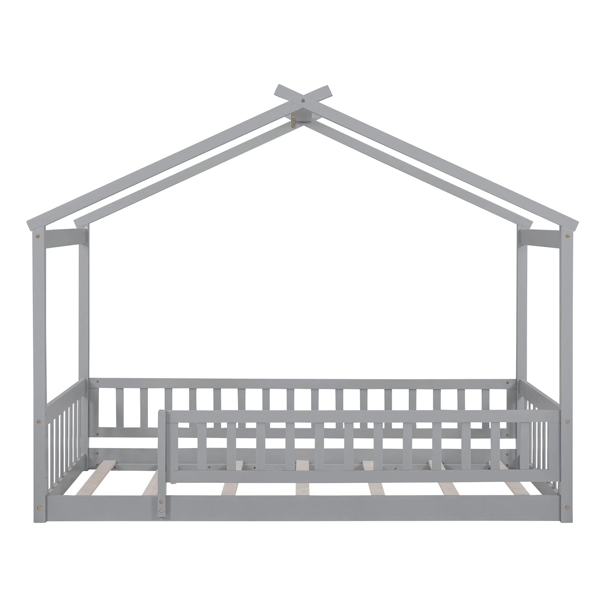 Bed House Bed Frame With Fence - Image 27