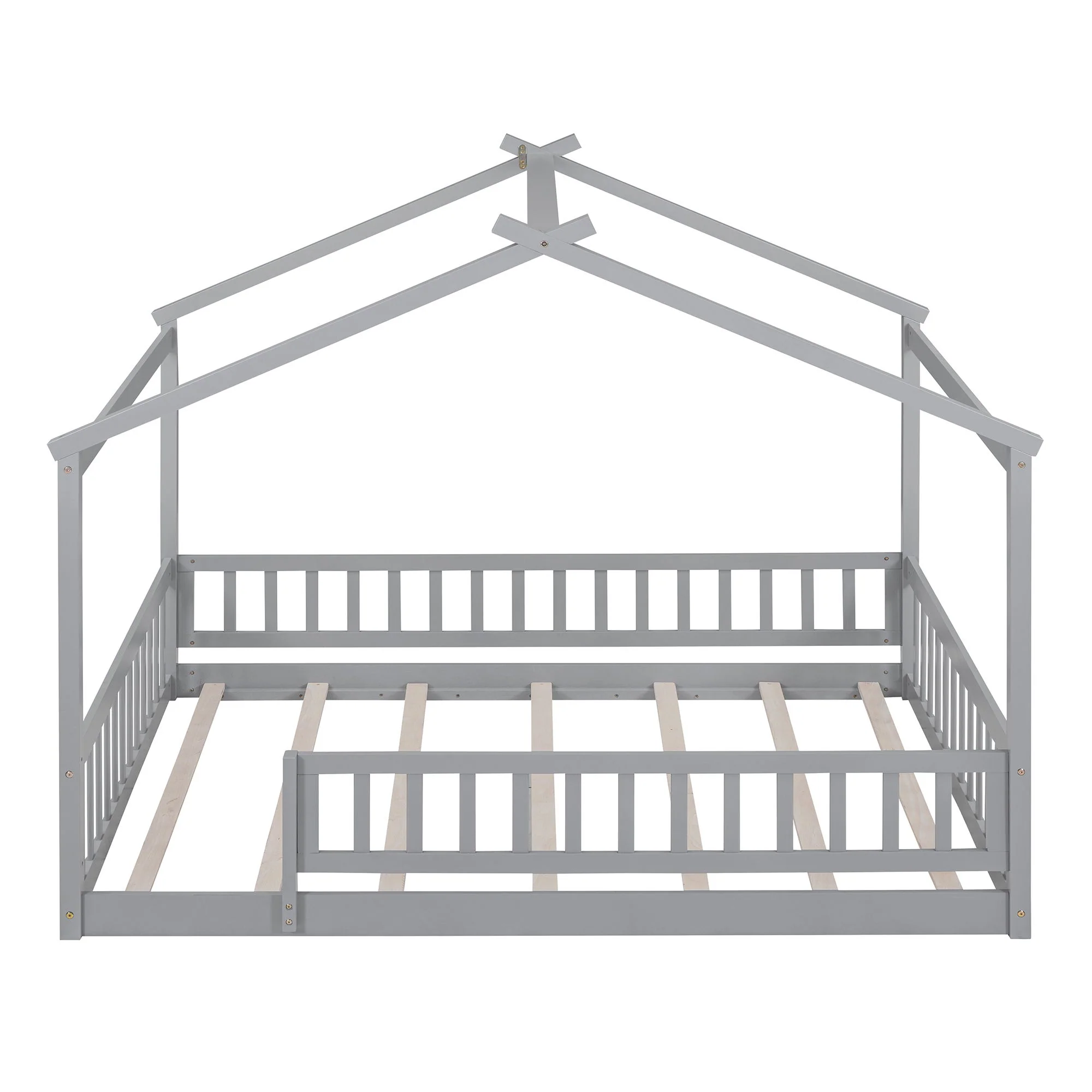 Bed House Bed Frame With Fence - Image 66