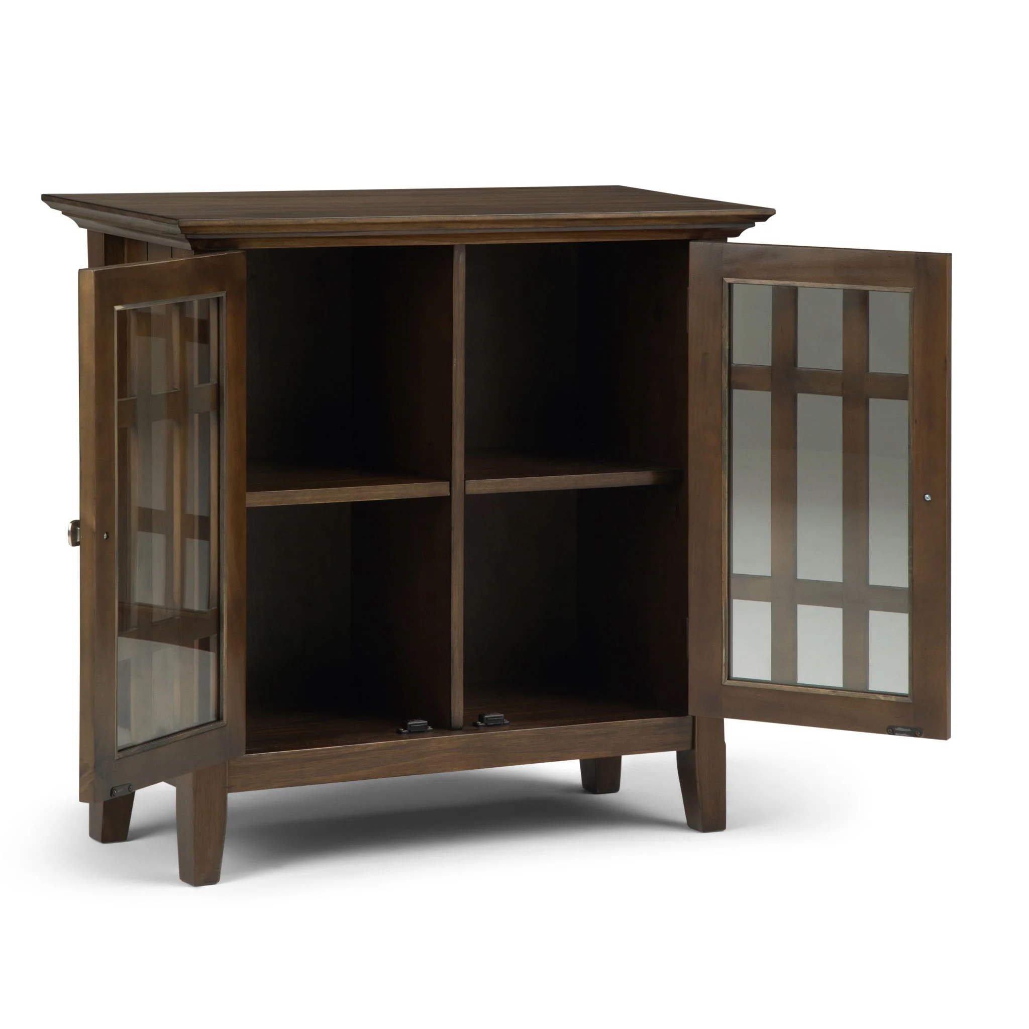 Bedford - Low Storage Media Cabinet - Rustic Natural Aged Brown - Image 6