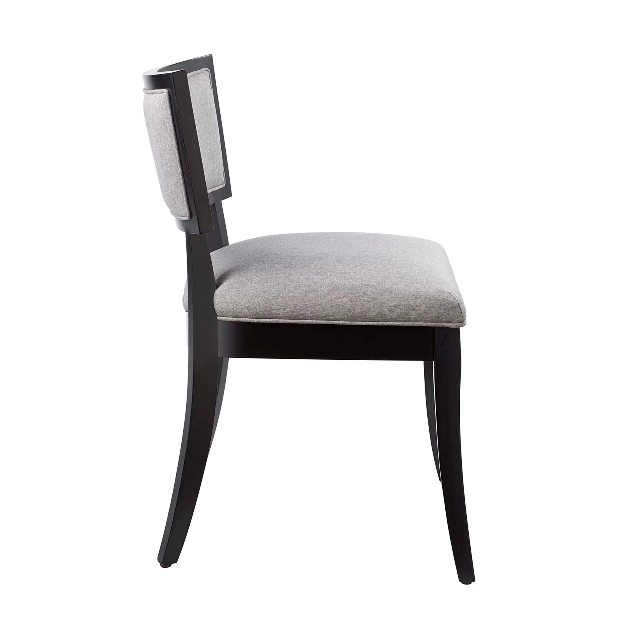 Beige Upholstered Fabric Dining Chairs Set of 2 - Image 12