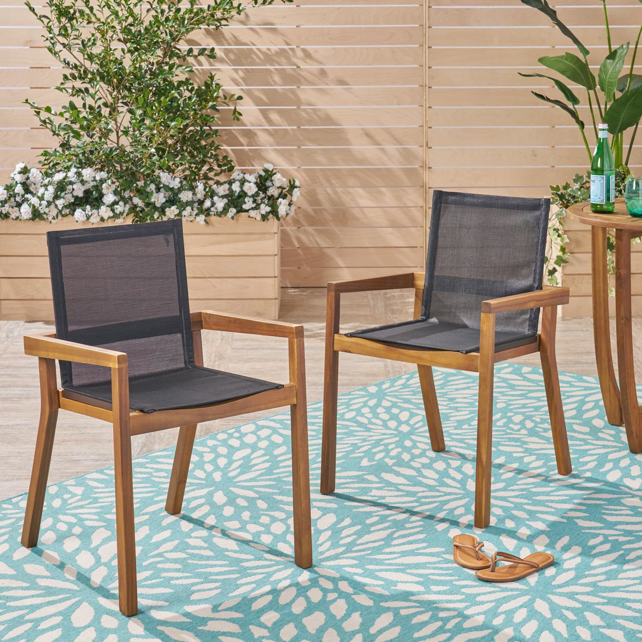 Belfast - Dining Chair With Acacia Wood Frame And Seating (Set of 2) - Image 25