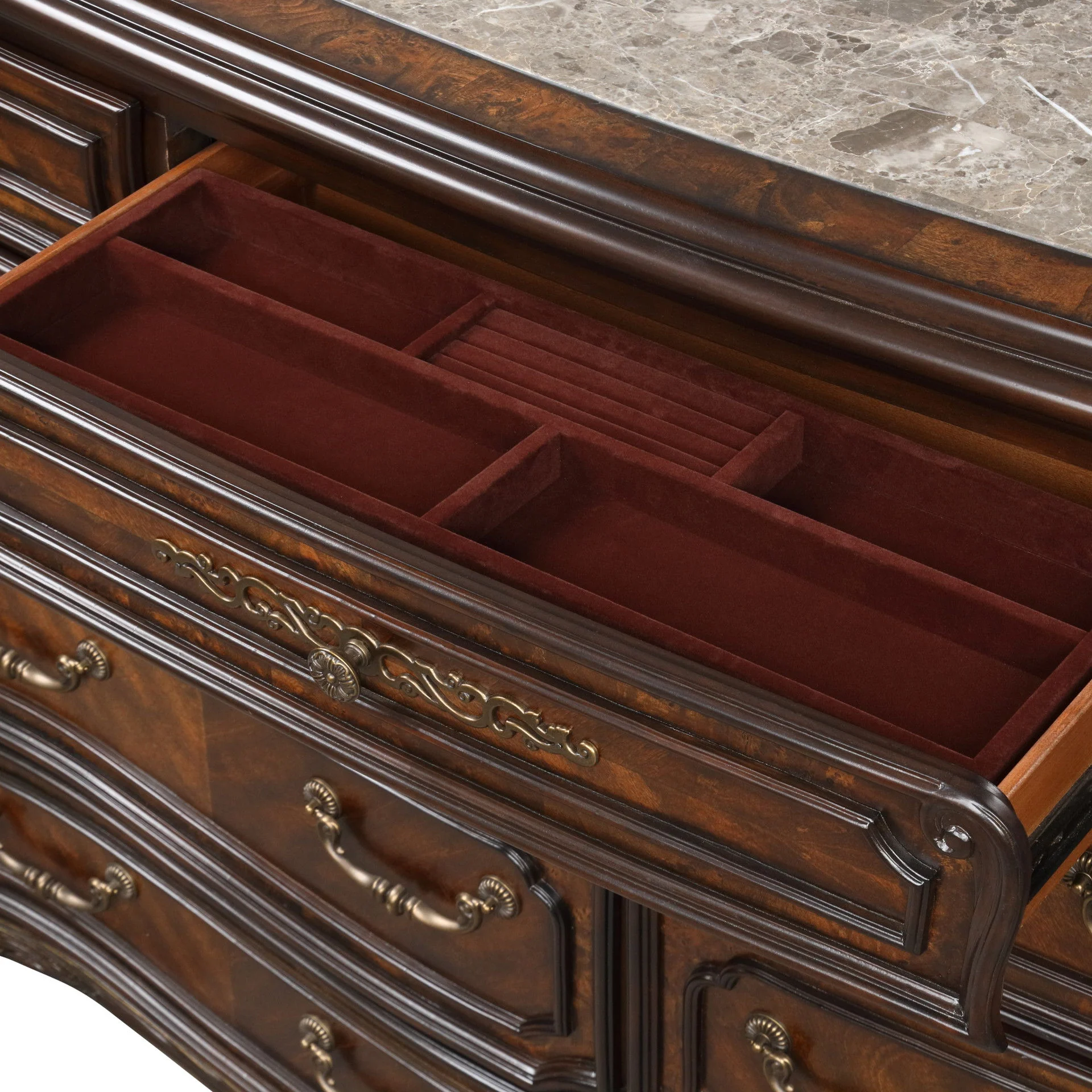 Bella Notte - Dresser Mirror - Mahogany Brown - Image 5