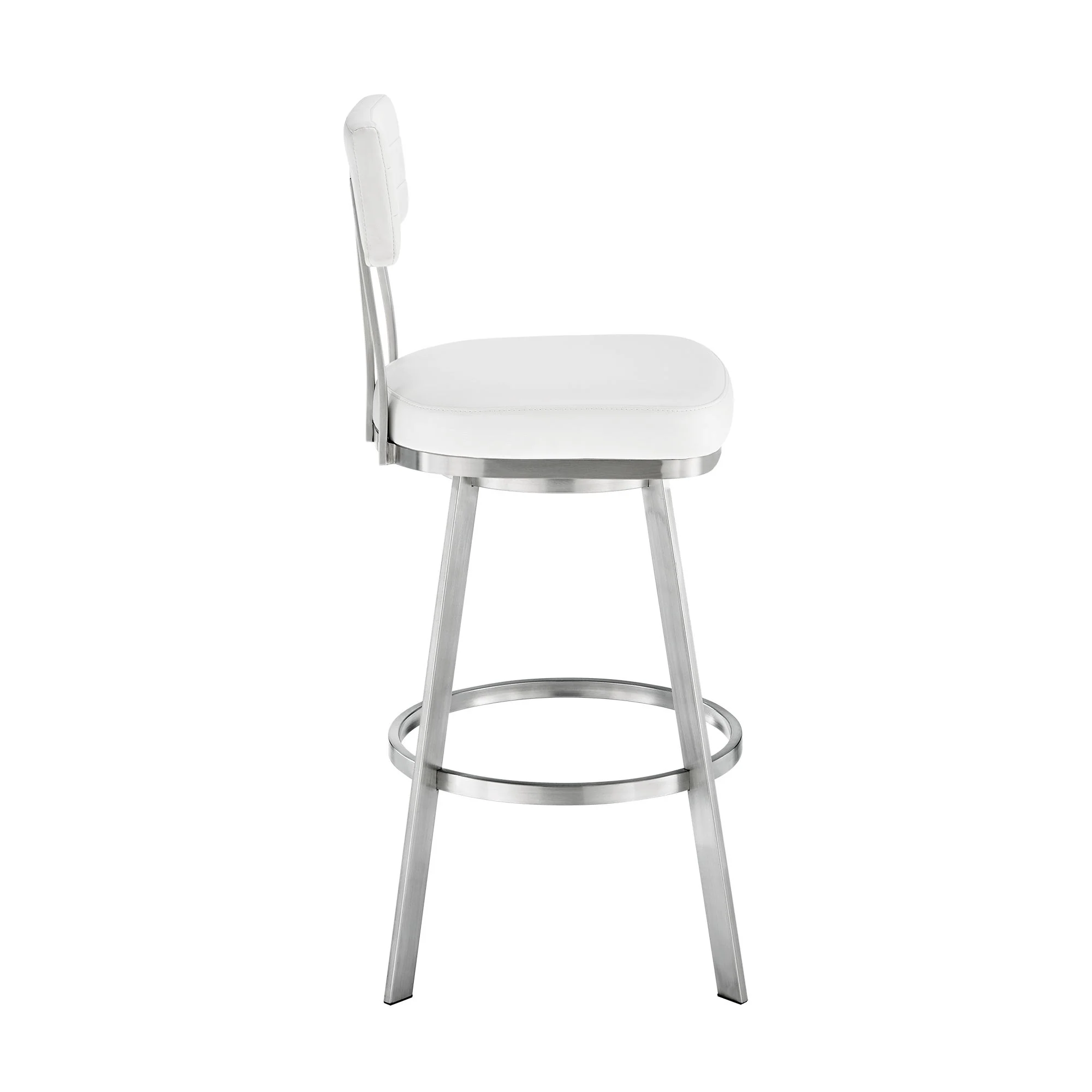 Benjamin - Swivel Stool - Brushed Steel Legs - Image 10