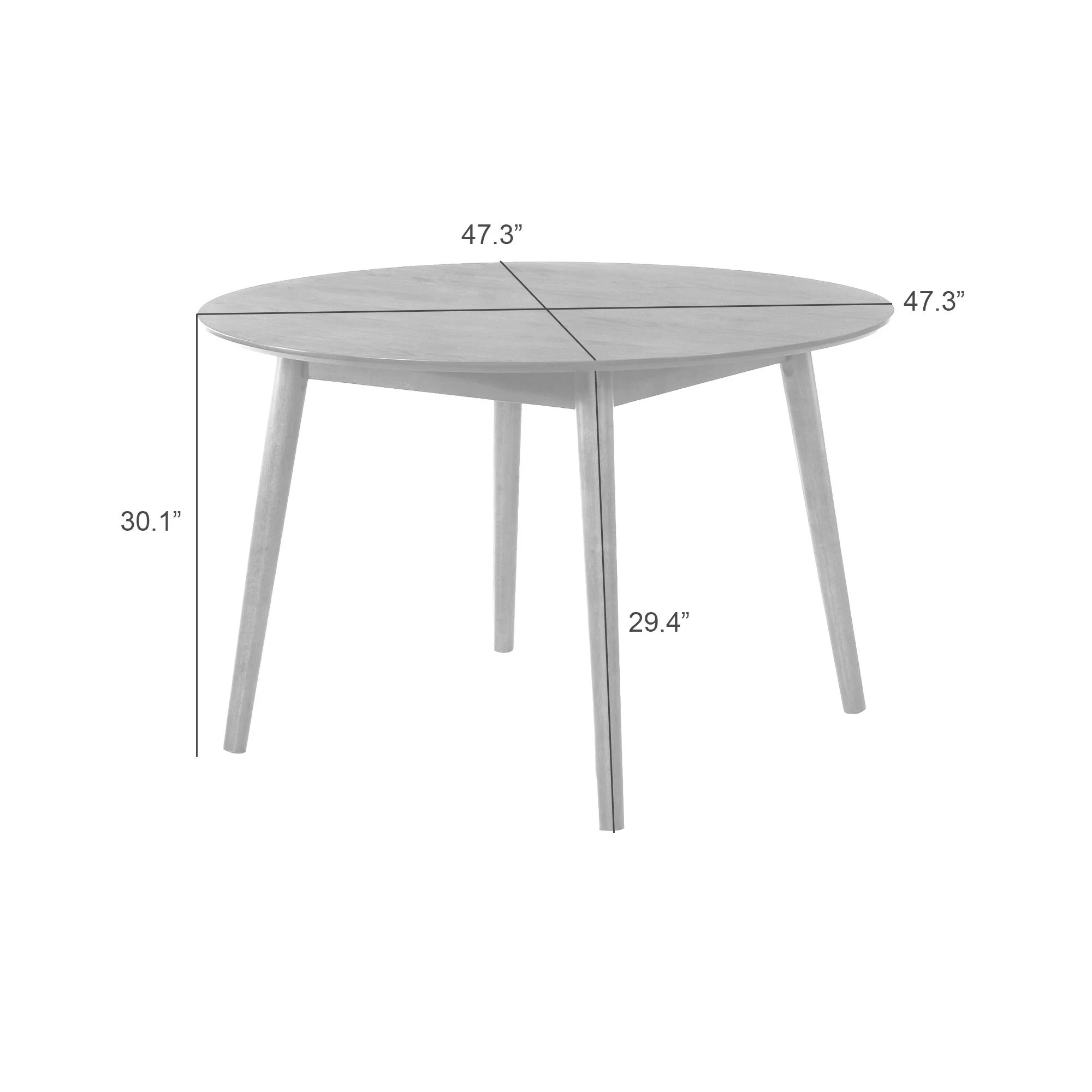 Bennet - Round Wood Dining Table - Image 11