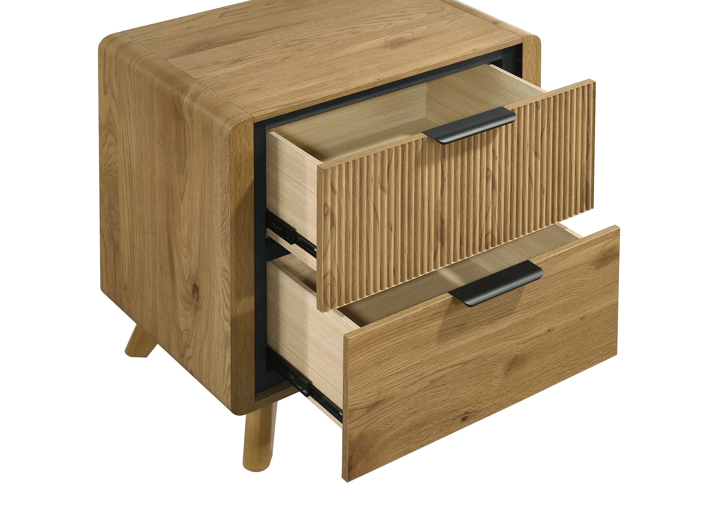 Bennett 2-Drawer Nightstand, Light Oak - Image 6