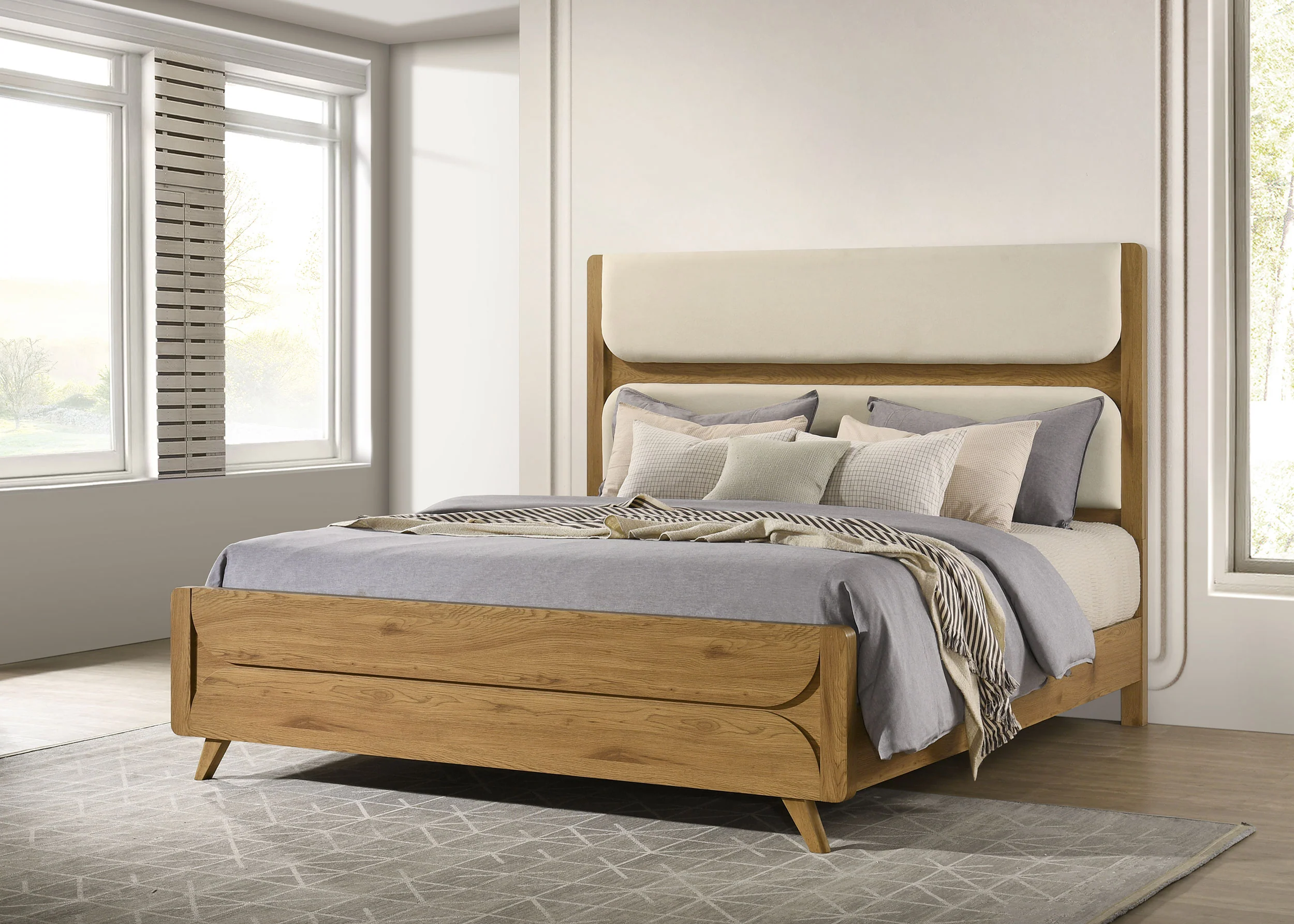 Bennett 62-Inch Eastern King Upholstered Panel Bed - Image 3
