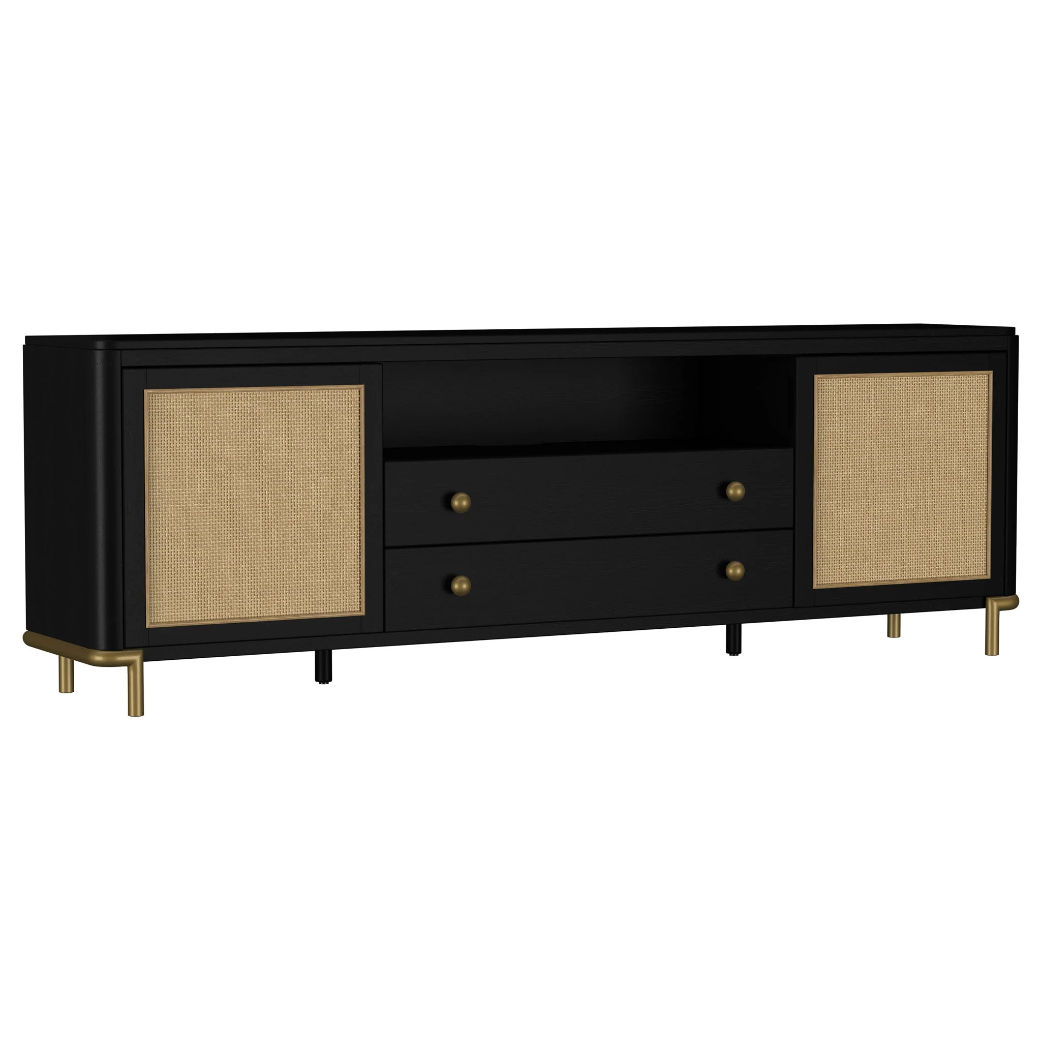 Benson - 2 Door TV Stand With Dual Drawers - Image 2