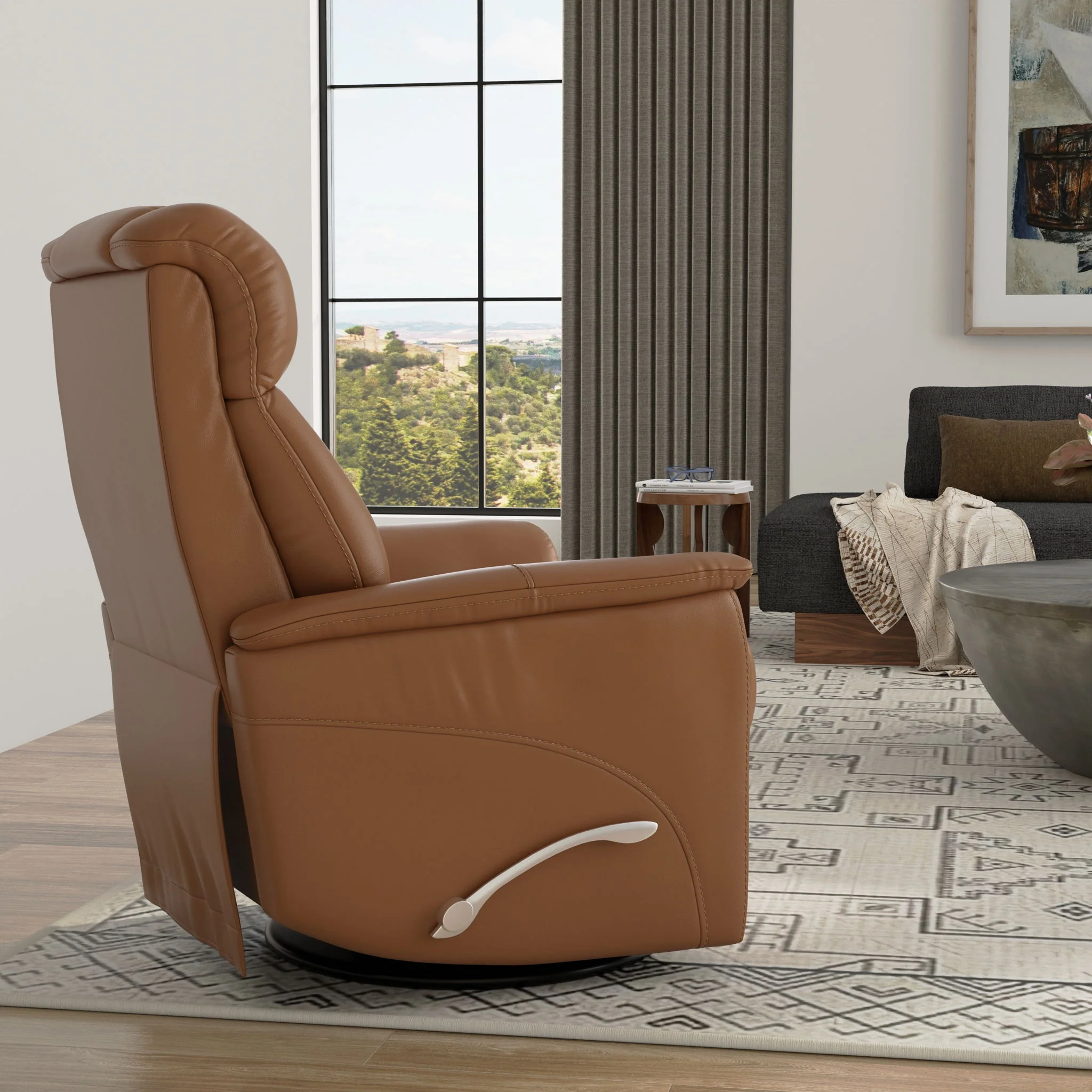 Bentley - Swivel Glider Recliner With Manual Adjustable Headrest & Footrest - Image 10