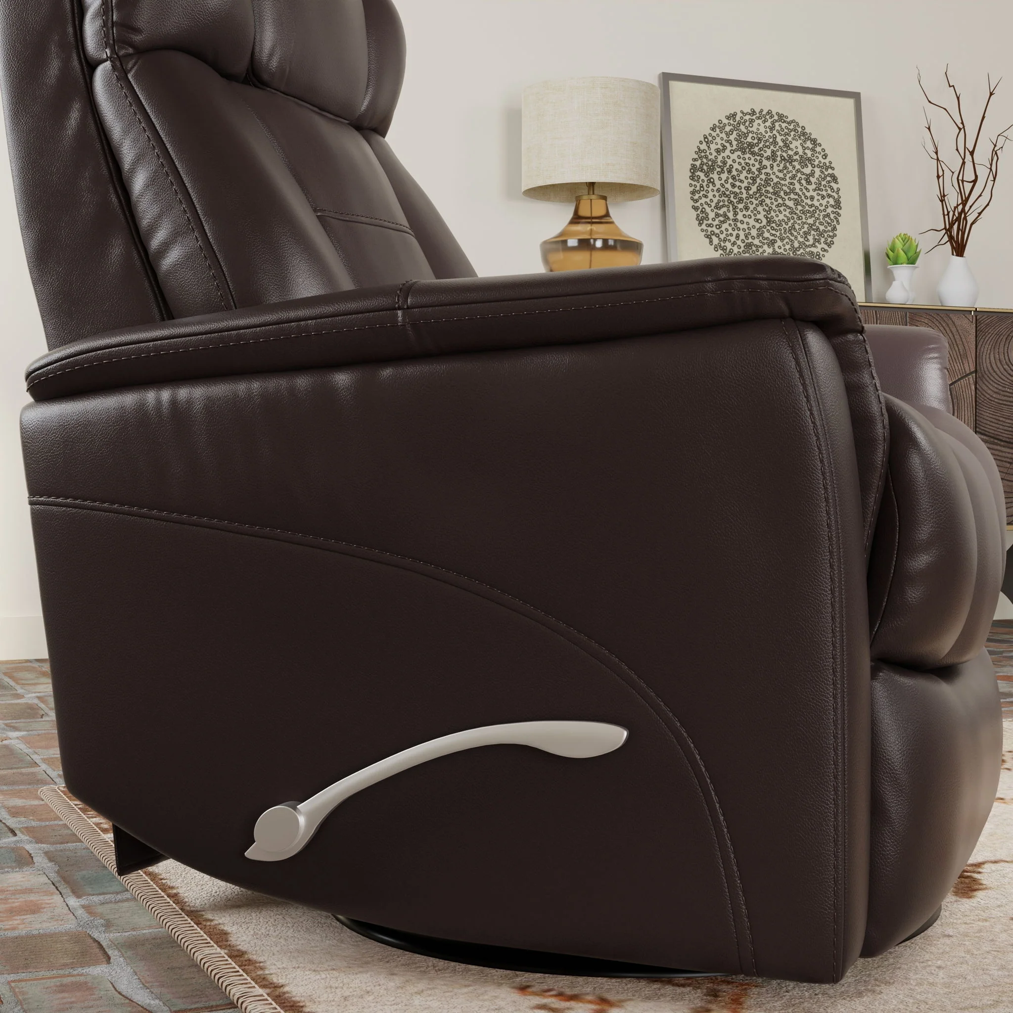 Bentley - Swivel Glider Recliner With Manual Adjustable Headrest & Footrest - Image 14