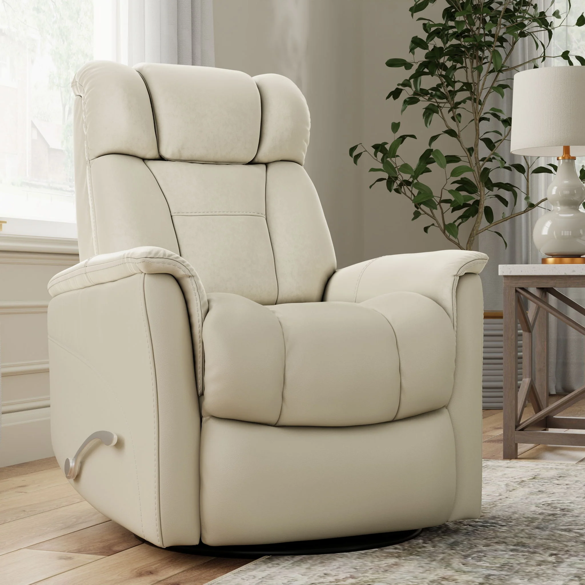 Bentley - Swivel Glider Recliner With Manual Adjustable Headrest & Footrest - Image 22