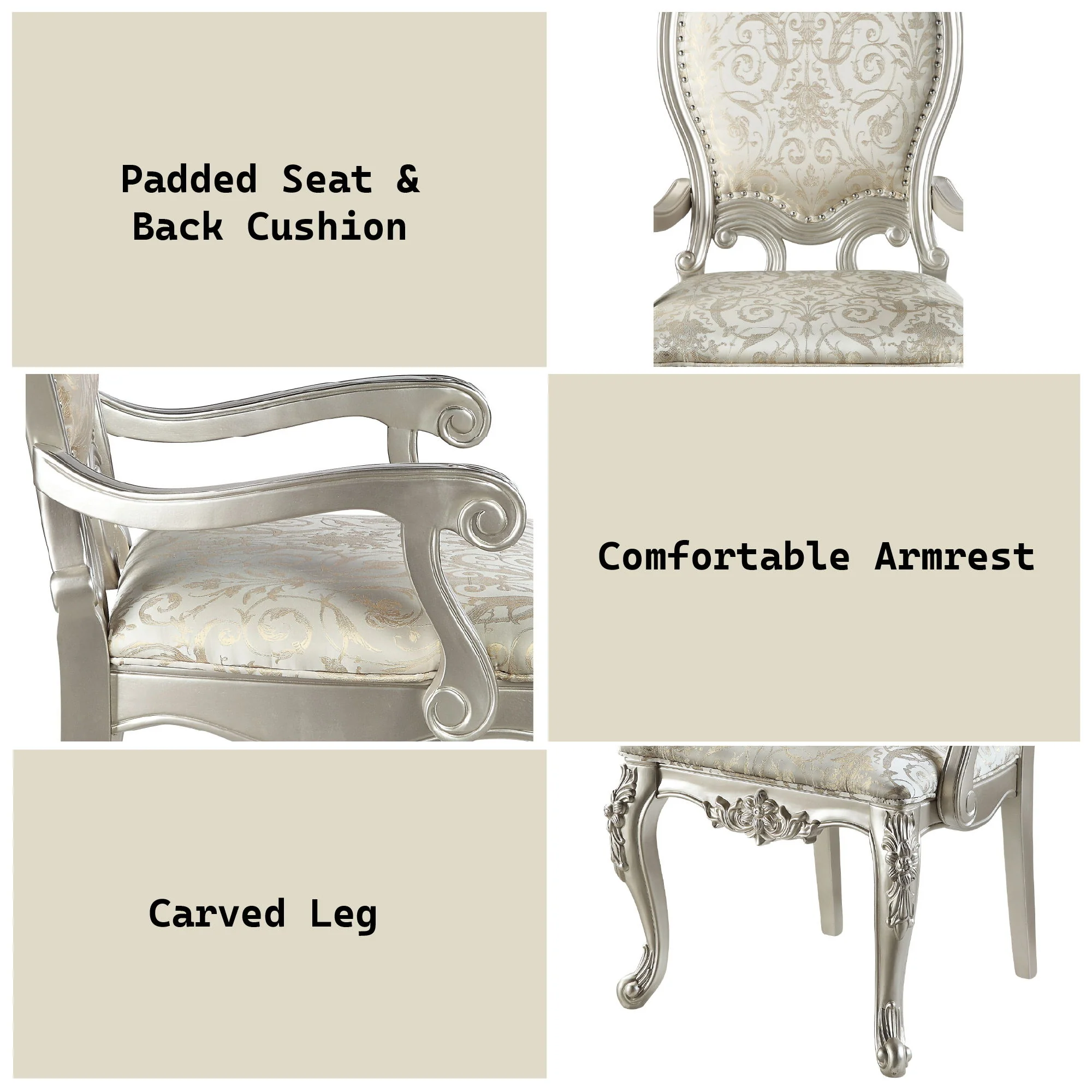 Bently - Arm Chair (Set of 2) - Champagne - Image 7
