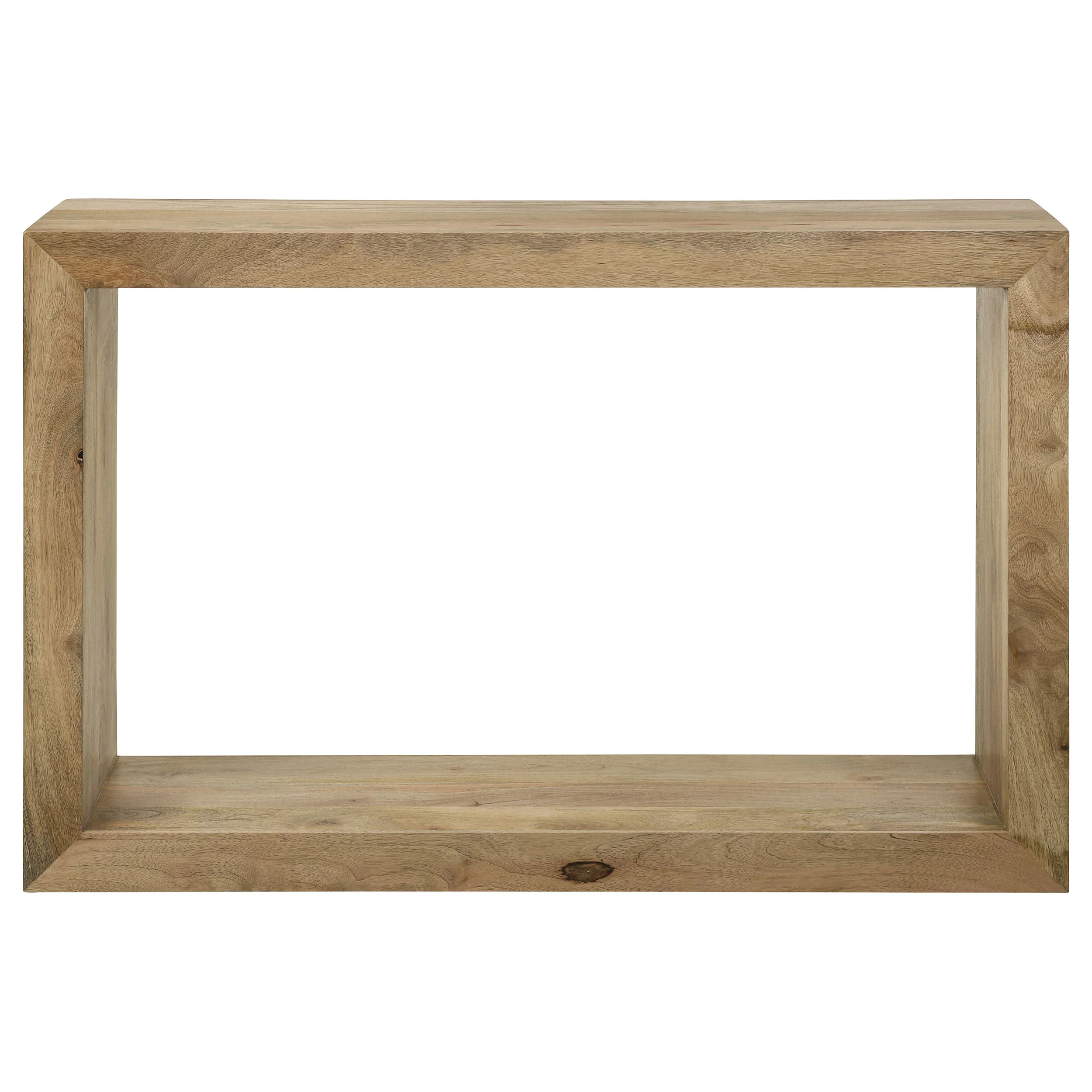 Benton Rectangular Solid Wood Console Table - Natural - Image 2