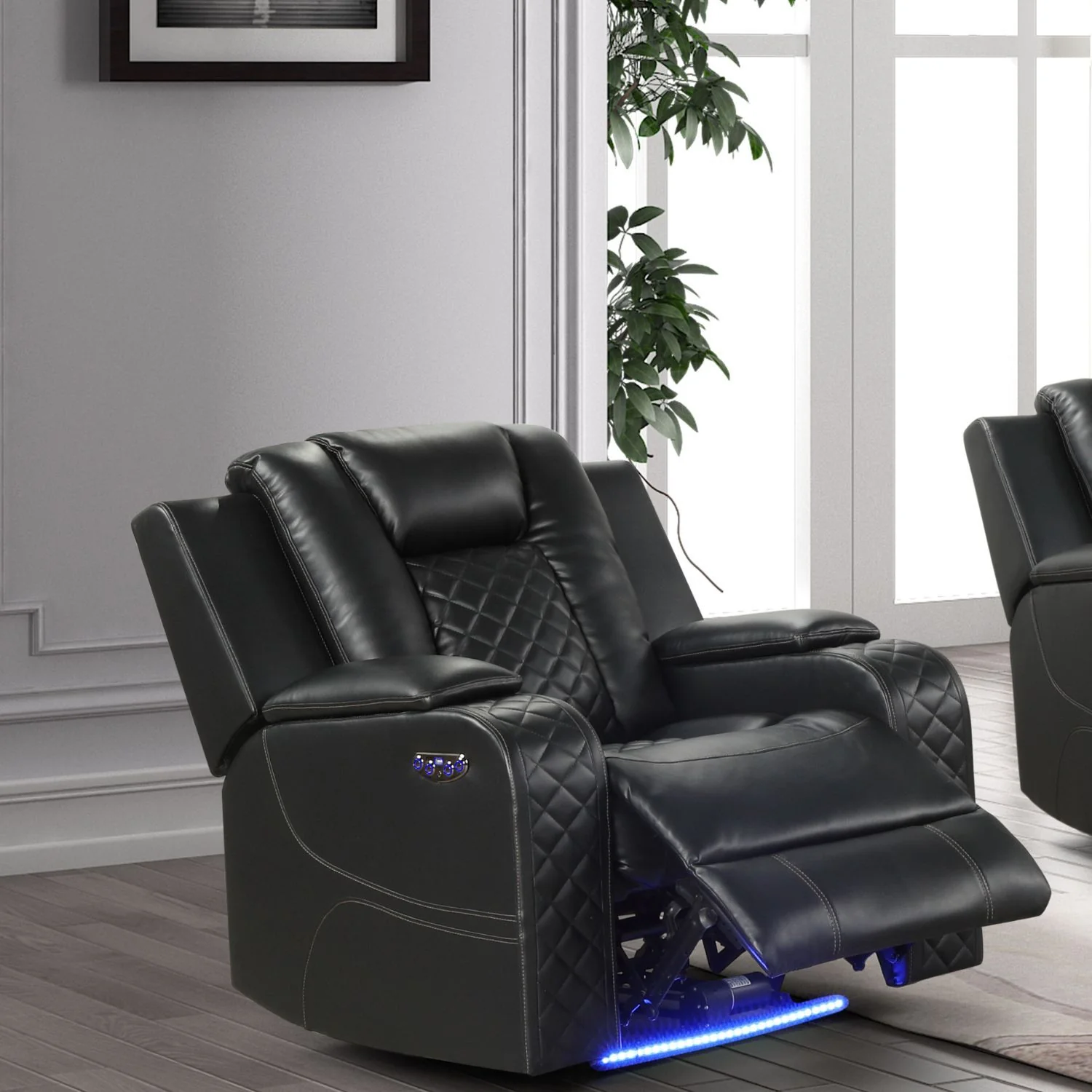 Benz - LED & Power Recliner Chair With Adjustable Headrest - Image 19