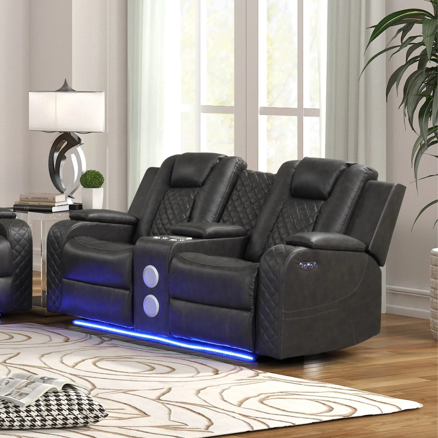Benz - LED & Power Recliner With Adjustable Headrests And Ambient LED Lighting - Image 10