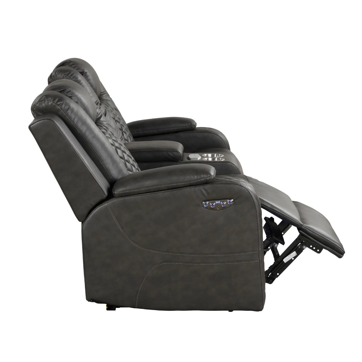Benz - Power Reclining Loveseat & LED Lighting And Built In USB - Image 21