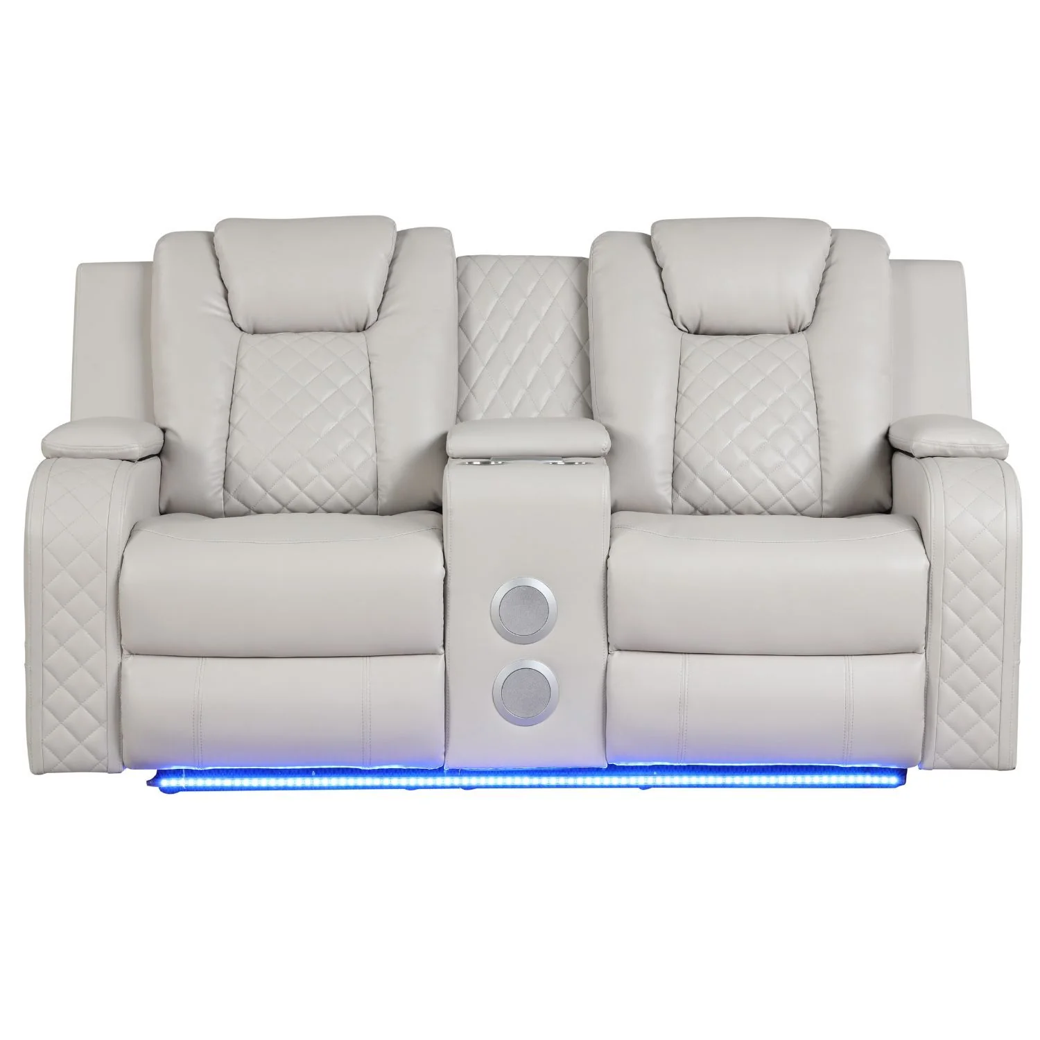 Benz - Power Reclining Loveseat With LED Lighting And Built In USB - Image 10