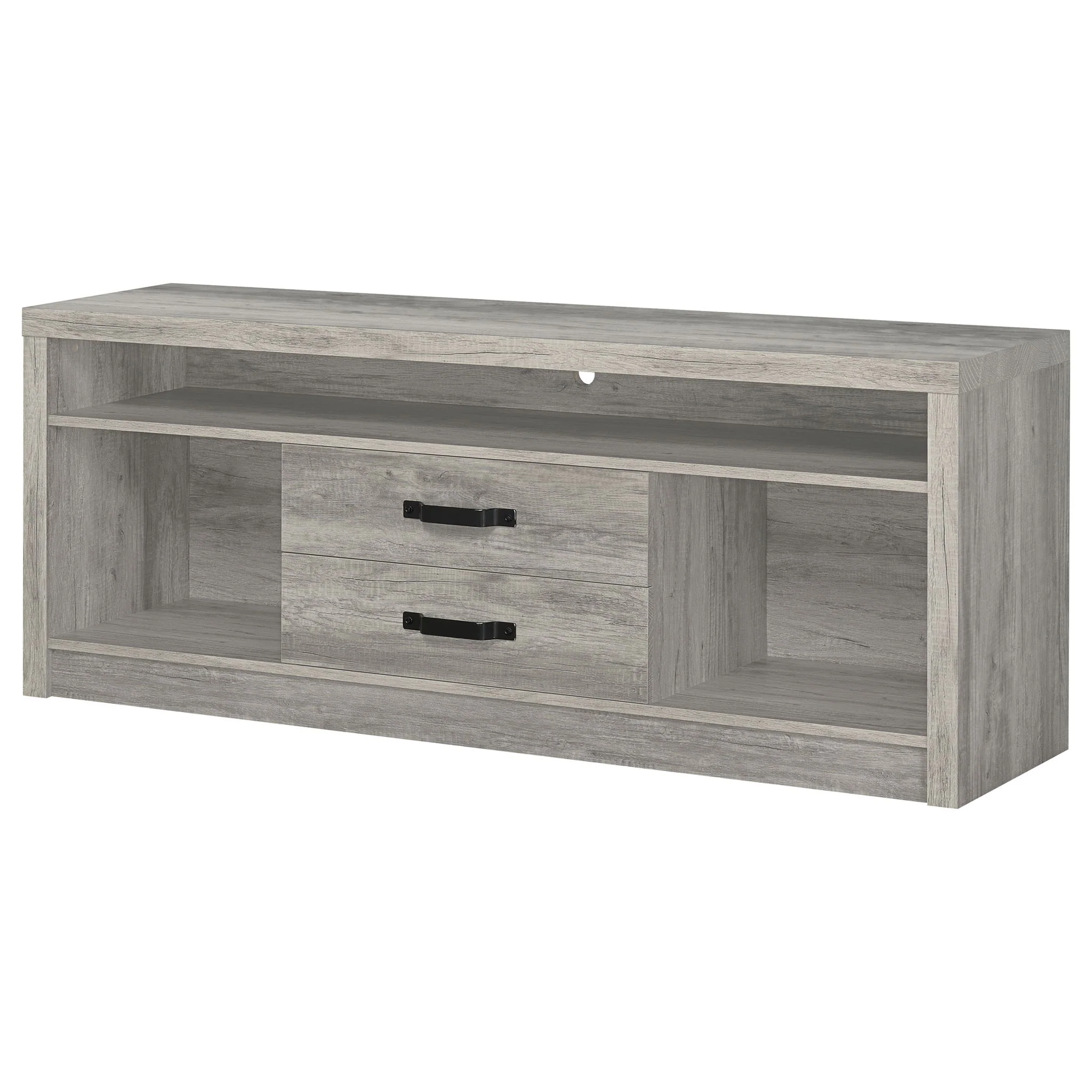 Bergeron - 2 Drawer TV Stand - Driftwood - Image 8