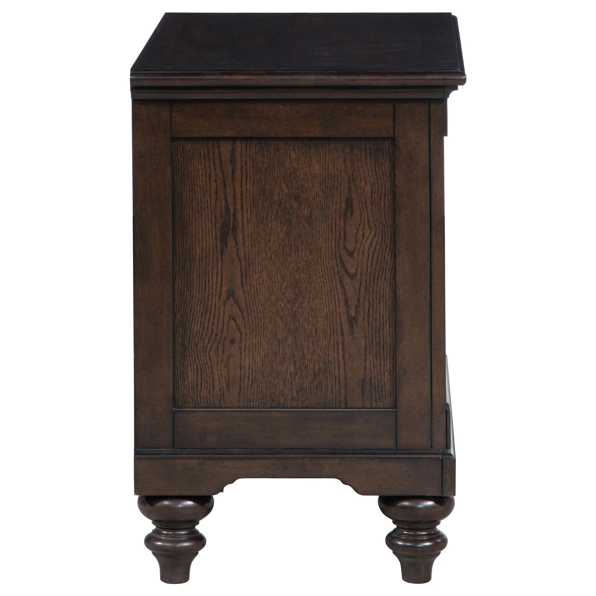 Berwick - 1 Drawer Nightstand With Open Cubby - Dark Oak - Image 9