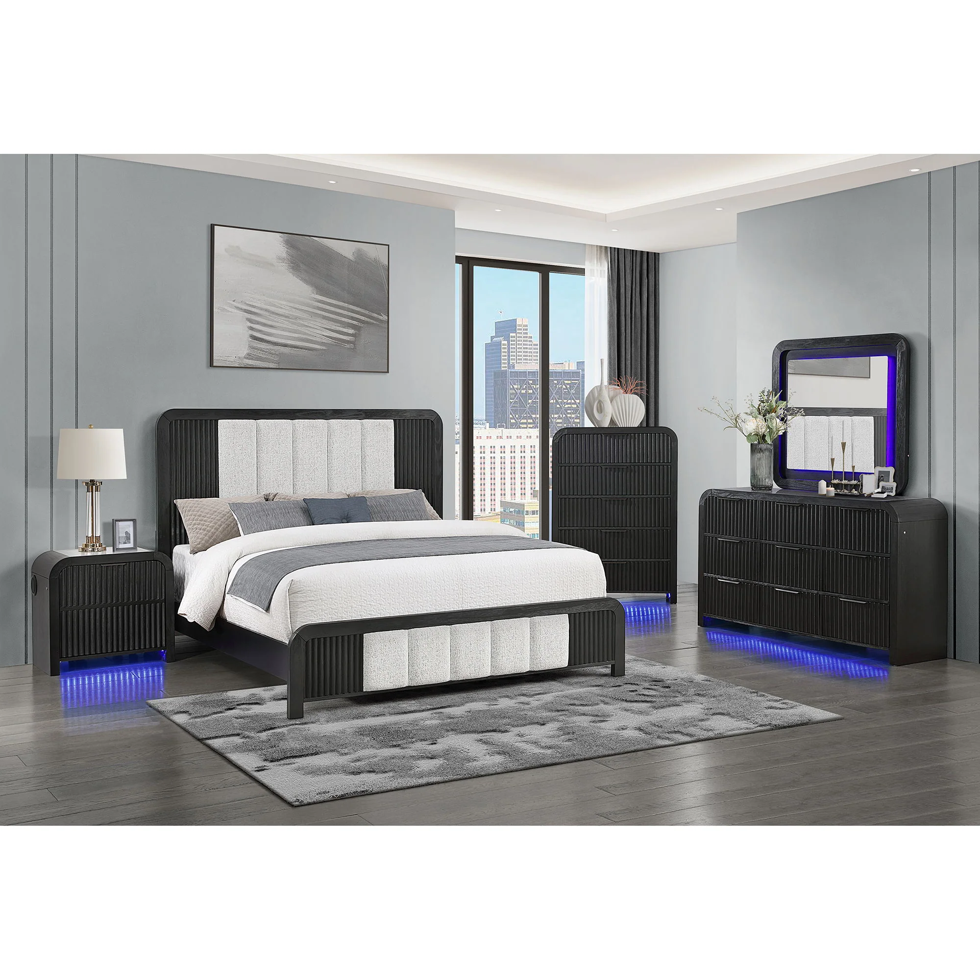 Beverly - 5 Piece Bedroom Set With Fluted Detailing - Image 7