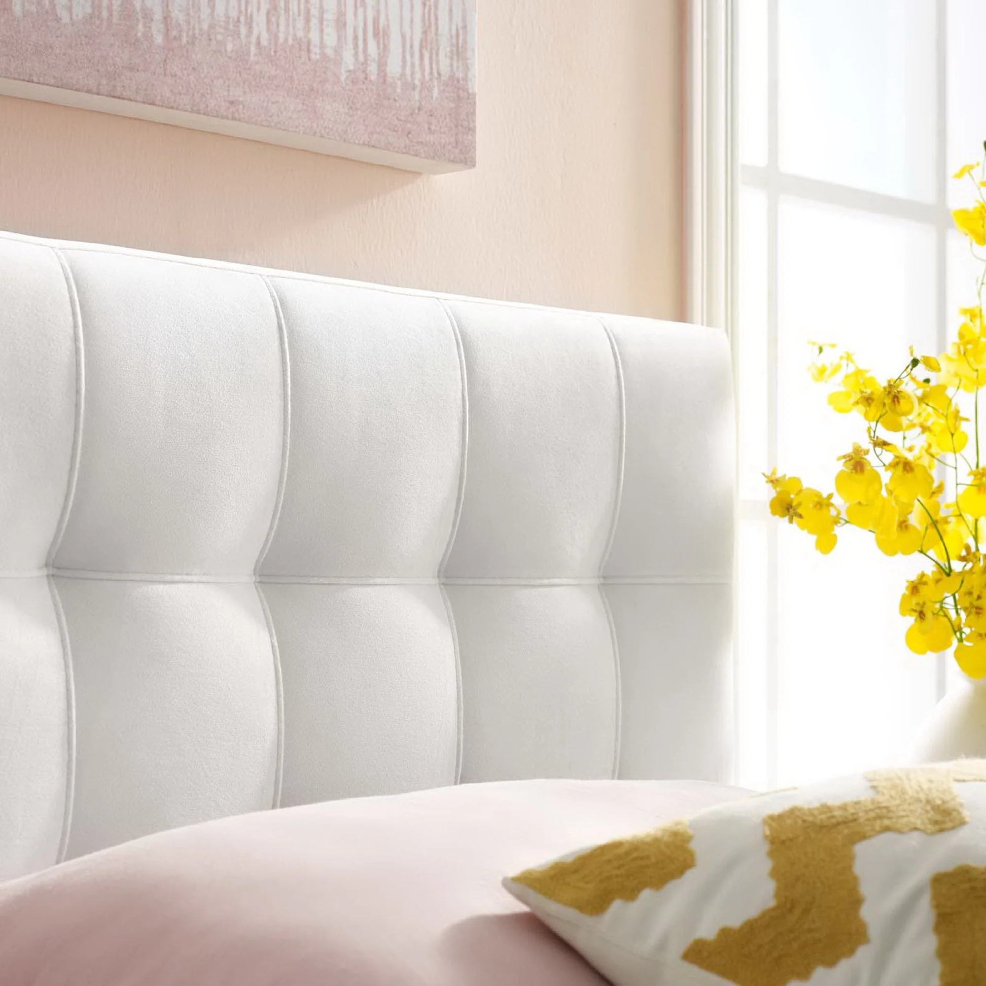 Biscuit Tufted Performance Velvet Headboard - Image 4
