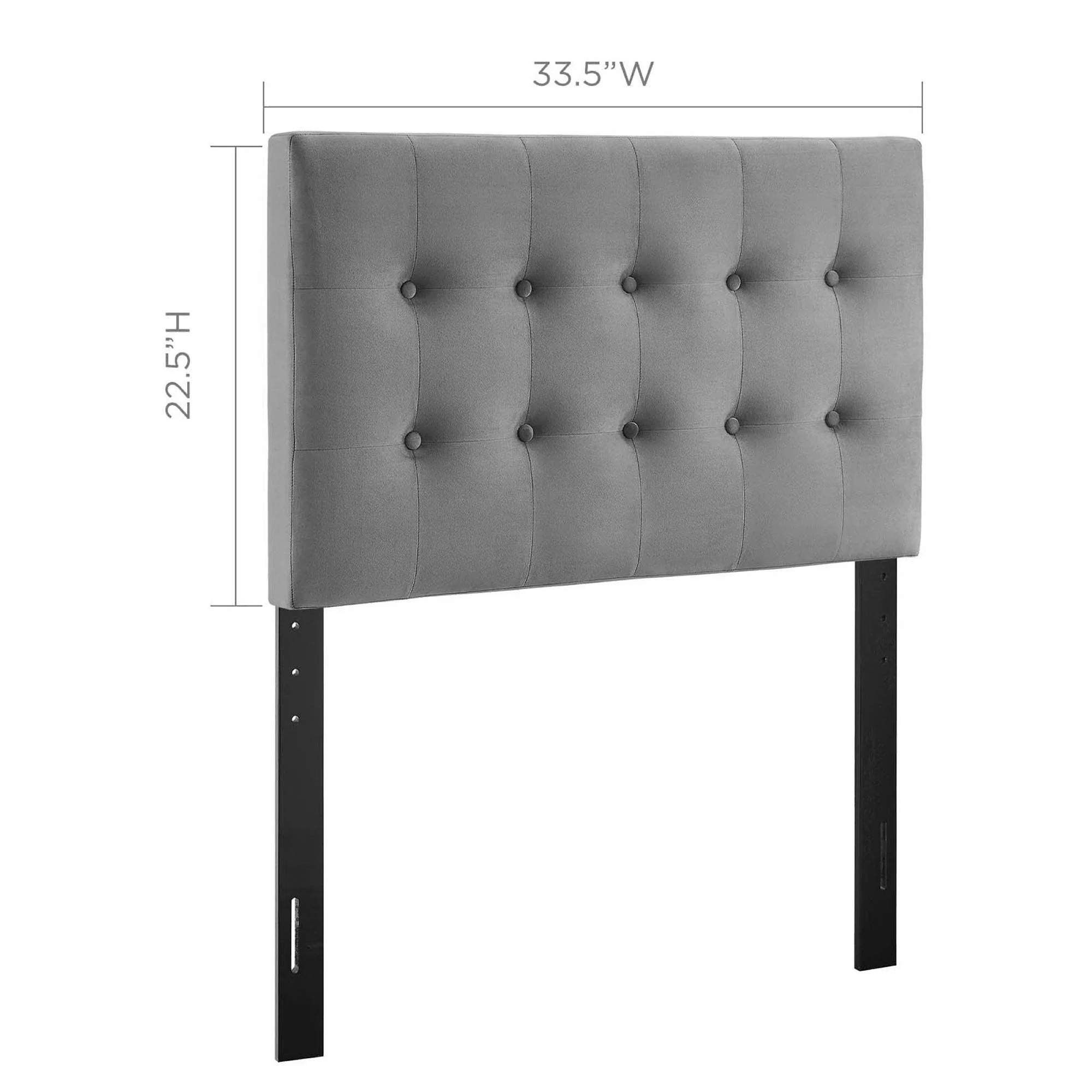 Biscuit Tufted Performance Velvet Upholstered Headboard - Image 9