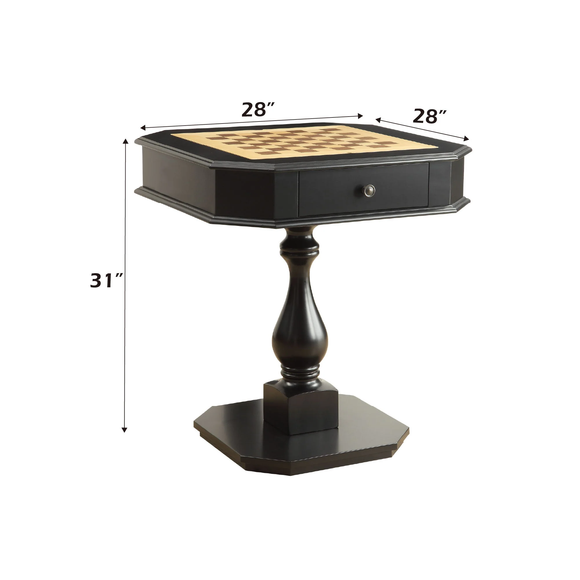 Bishop - Reversible Chess Checker Game Table With Game Tray (Chess Fingures Not Included) - Image 9
