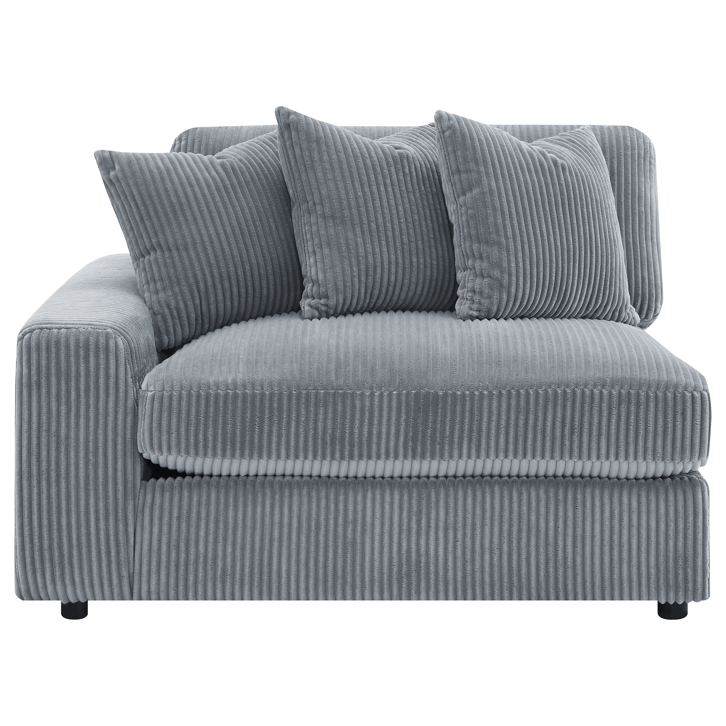 Blaine Upholstered Reversible Chaise Sectional Sofa - Fog - Image 17