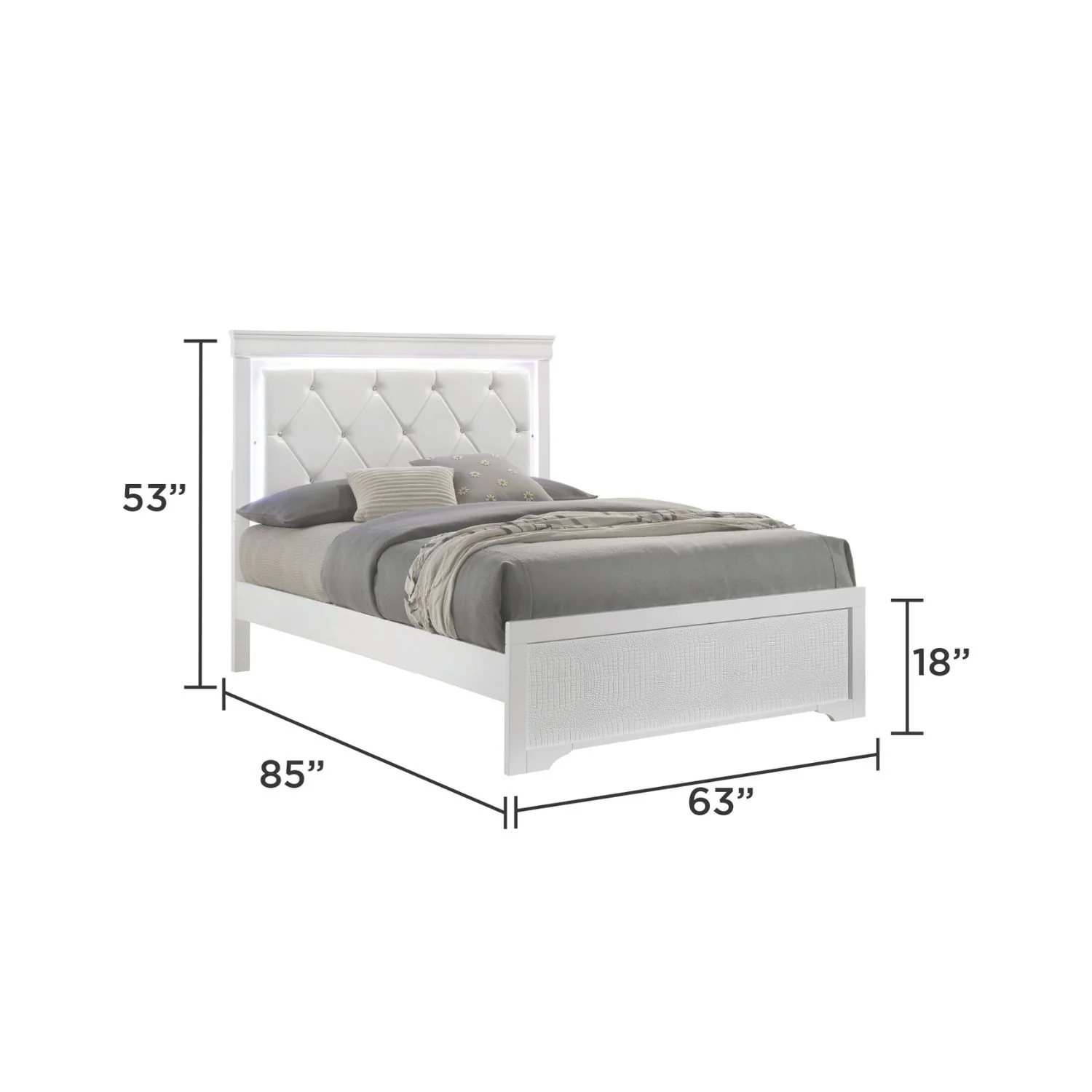 Blaze - Bed With LED Headboard - Image 21