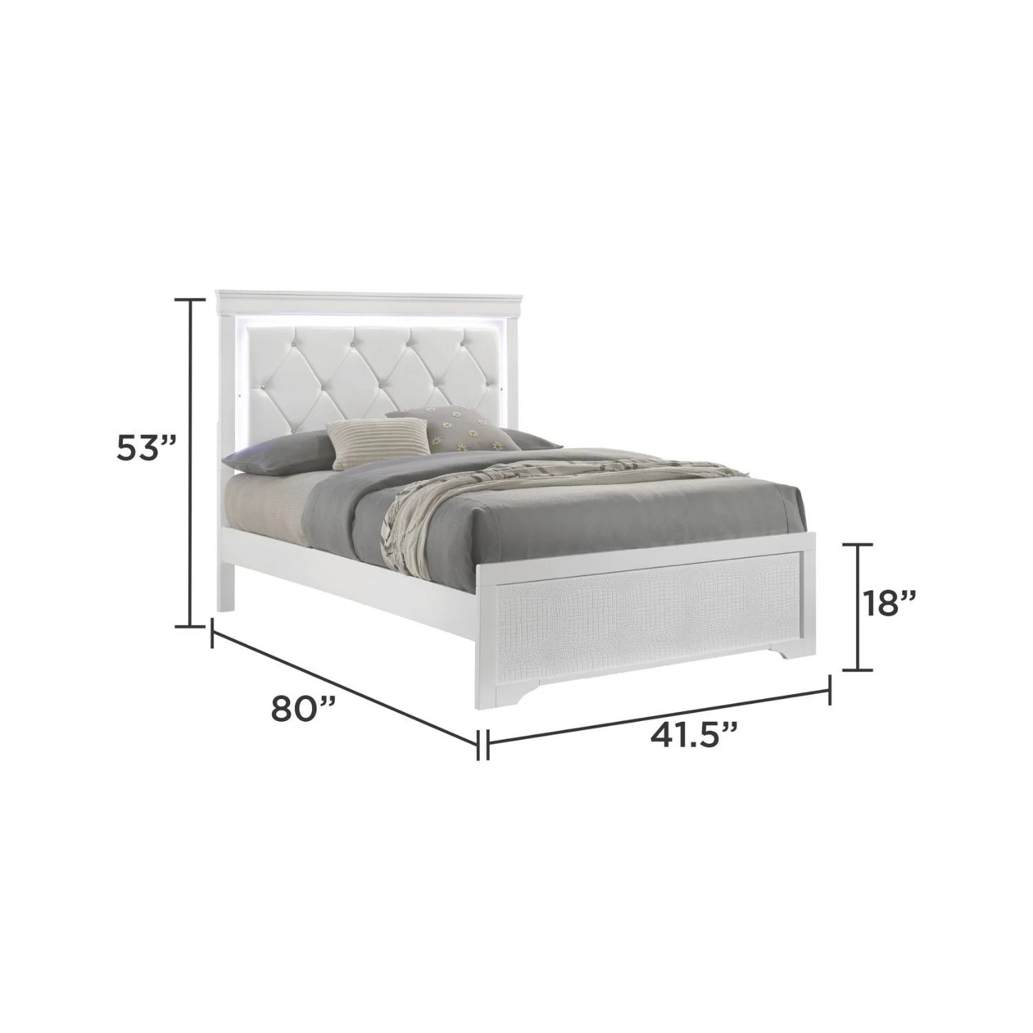 Blaze - Bedroom Set With LED Headboard - Image 13