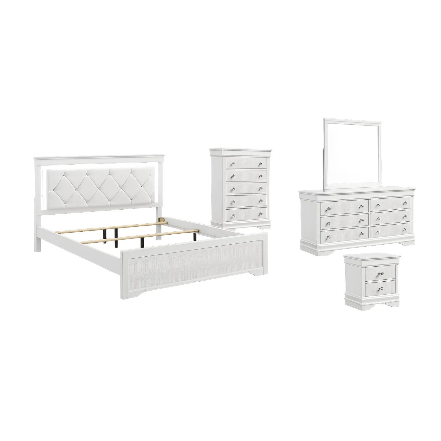 Blaze - Bedroom Set With LED Headboard - Image 2