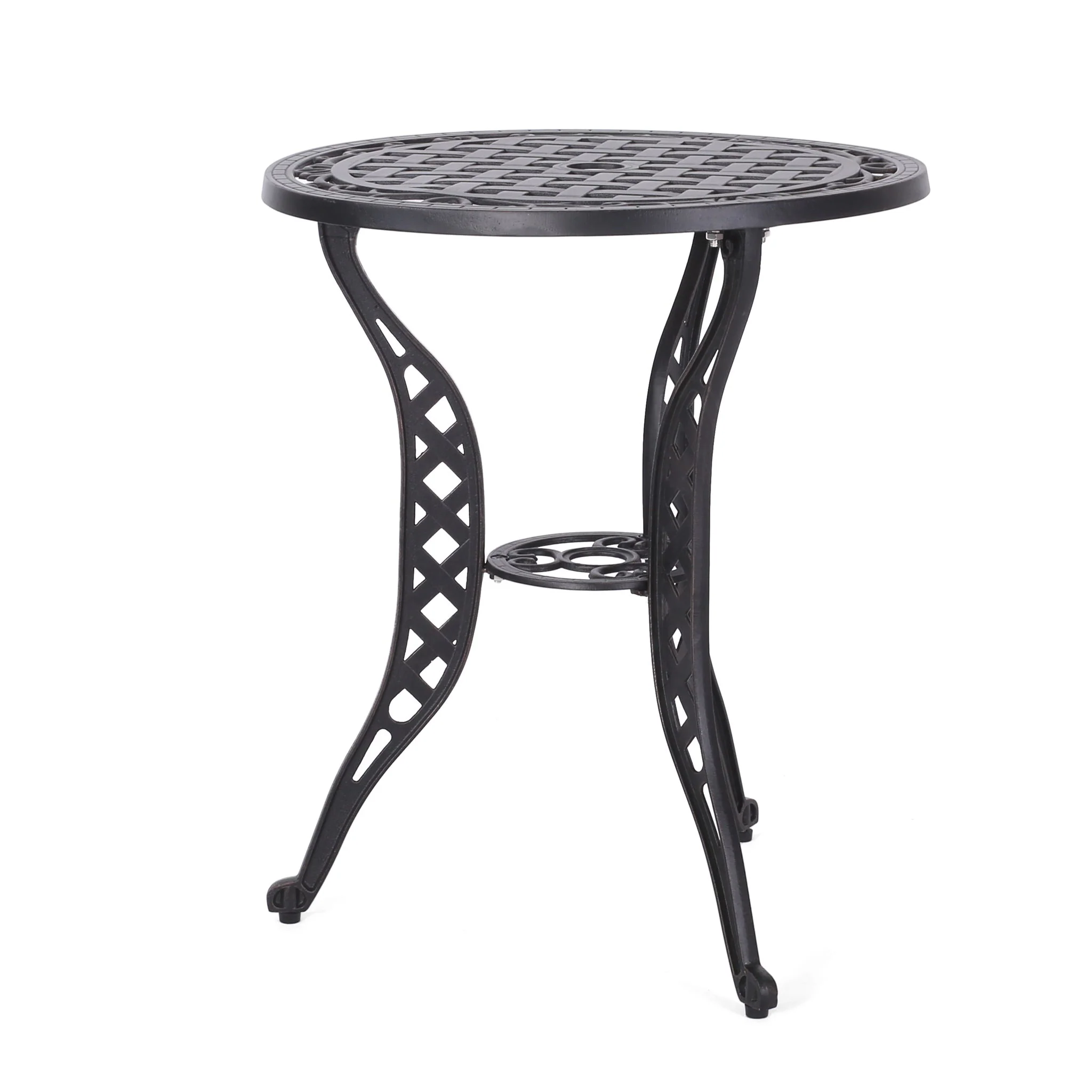 Bono Metal Bistro Set - Black - Image 4