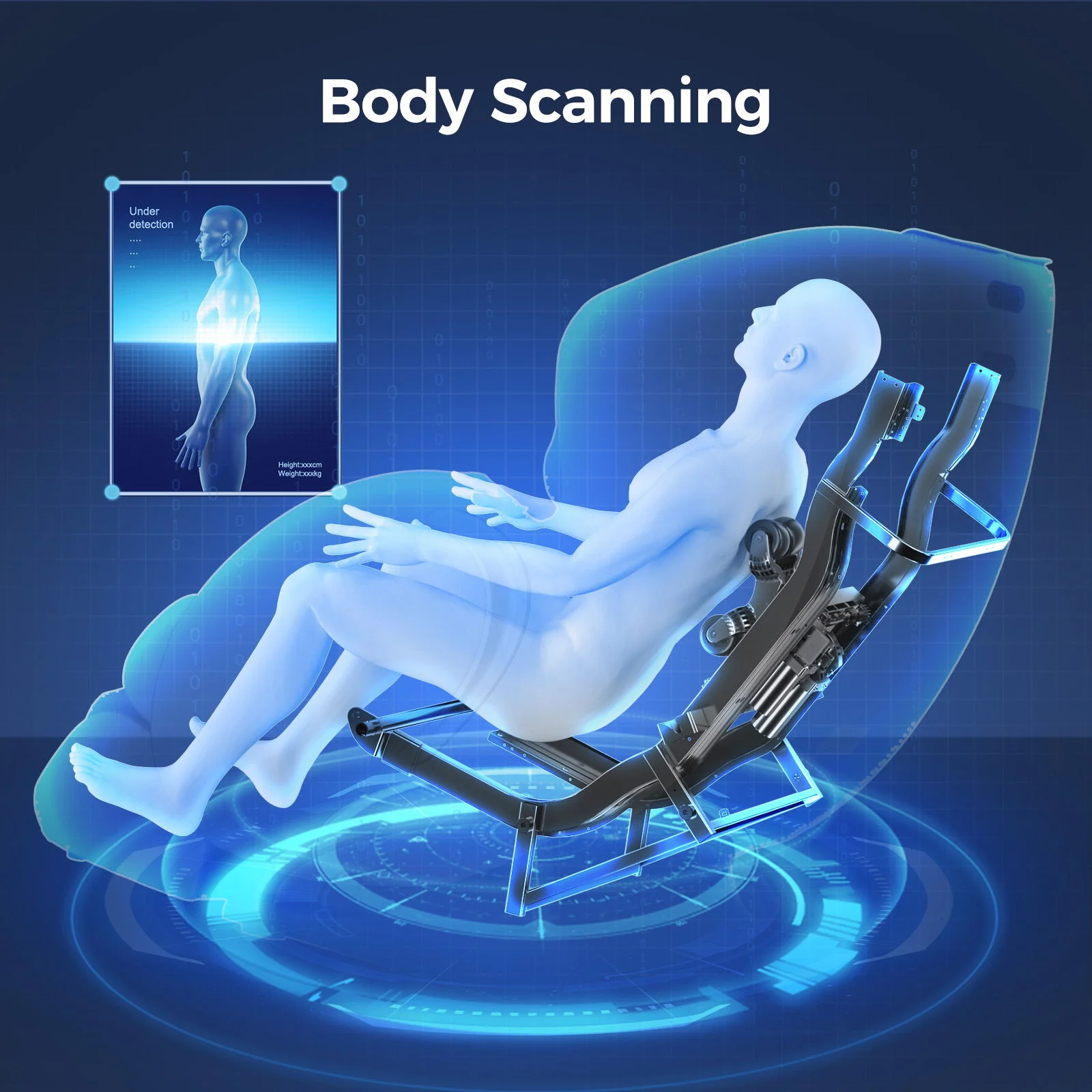 Bosscare - 3D Zero Gravity Massage Chair, Full Body Shiatsu Recliner With App - Image 14