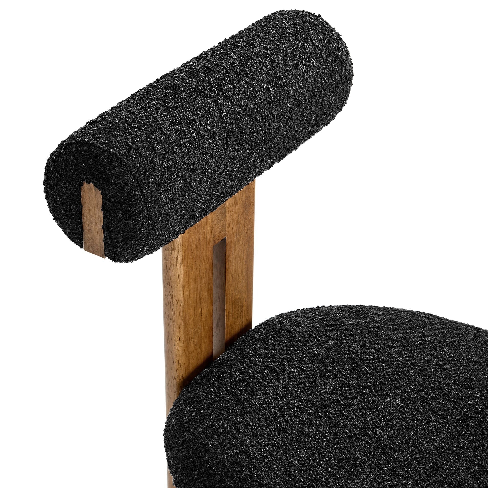 Boucle Fabric 3-Leg Dining Chair Set of 2 - Image 20