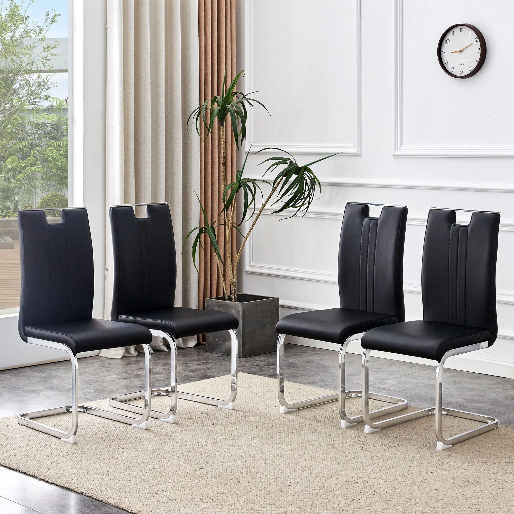 Bow Shaped Chairs, Ergonomic Design, Non Slip Base - Image 15