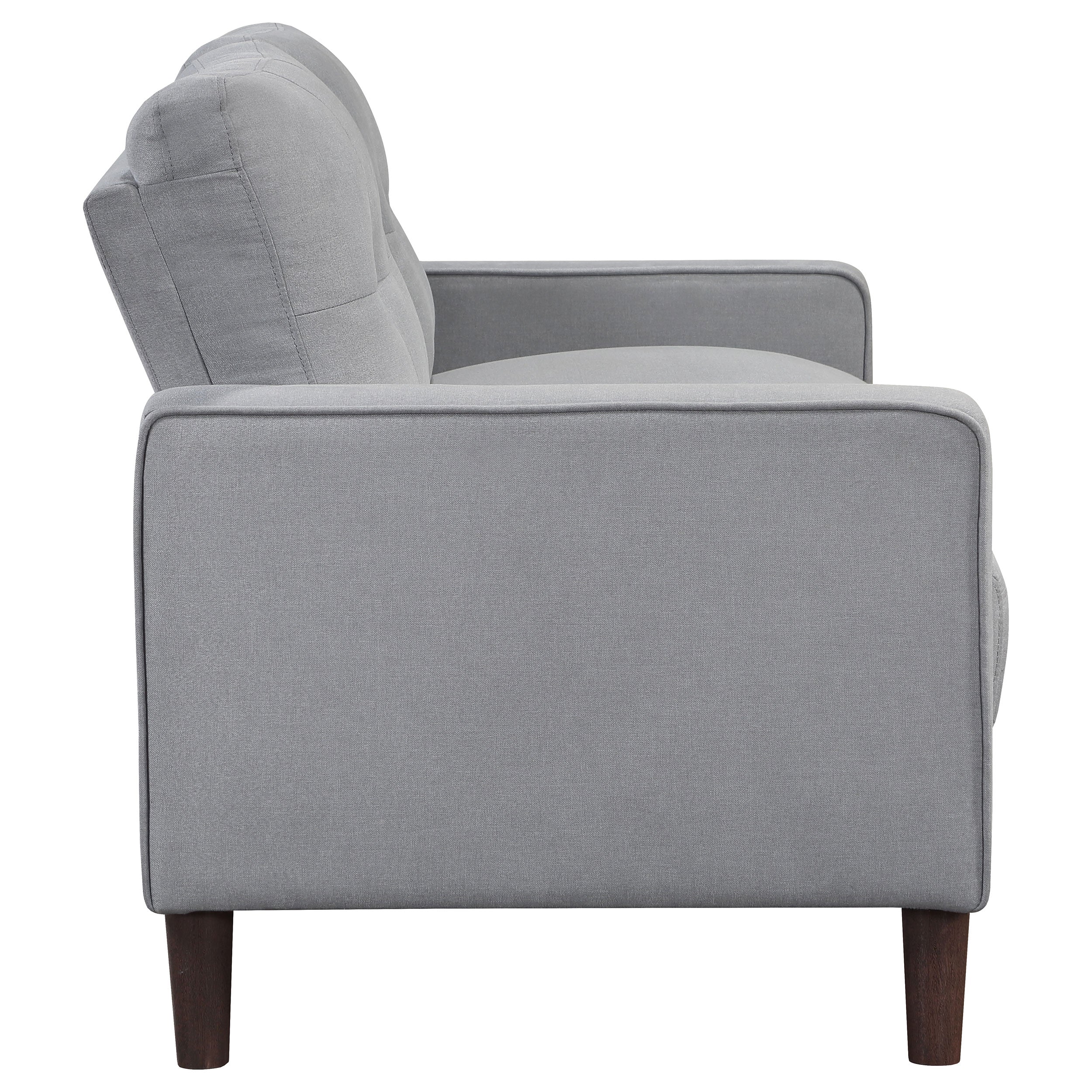 Bowen 2-Piece Upholstered Track Arm Tufted Sofa Set Grey - Image 9