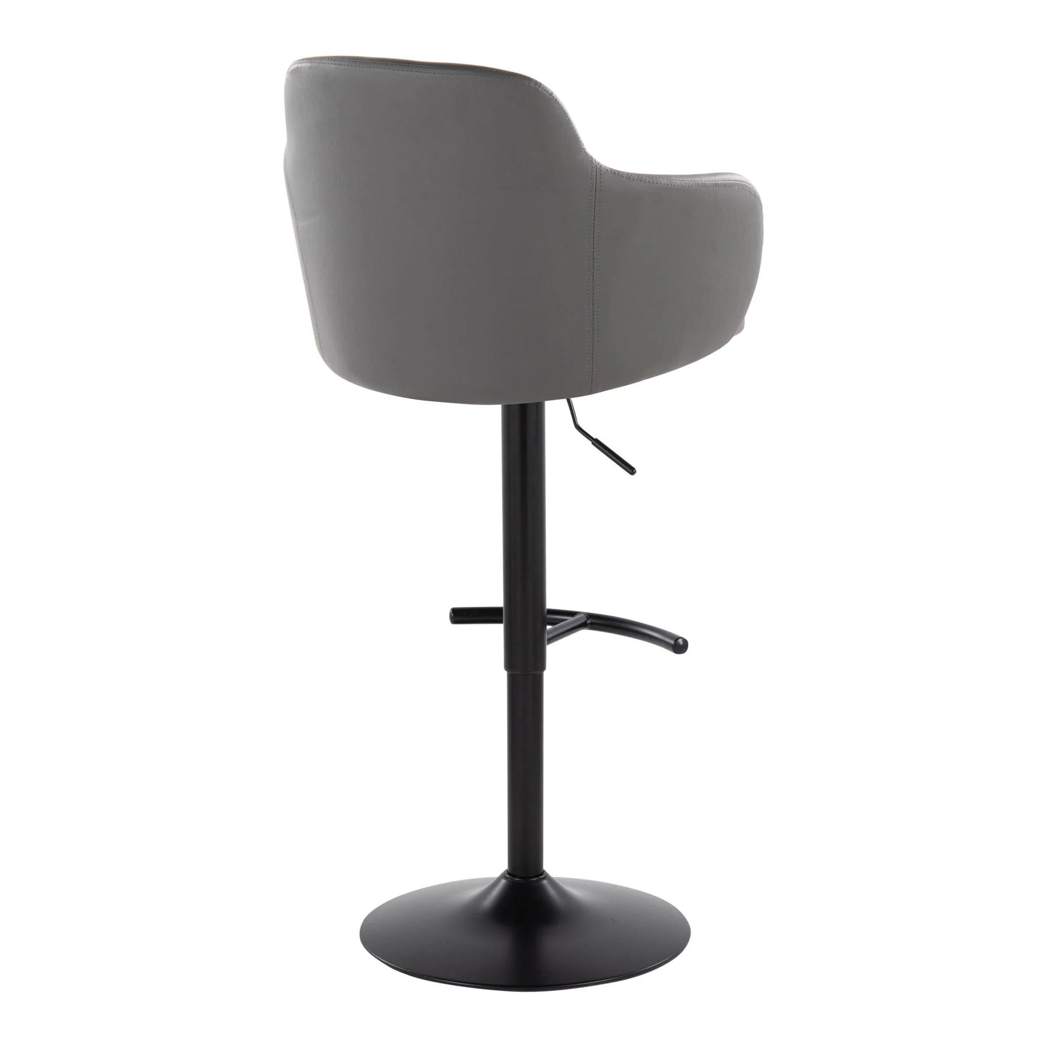 Boyne - Contemporary Adjustable Barstool With Swivel With Rounded T Footrest (Set of 2) - Image 10