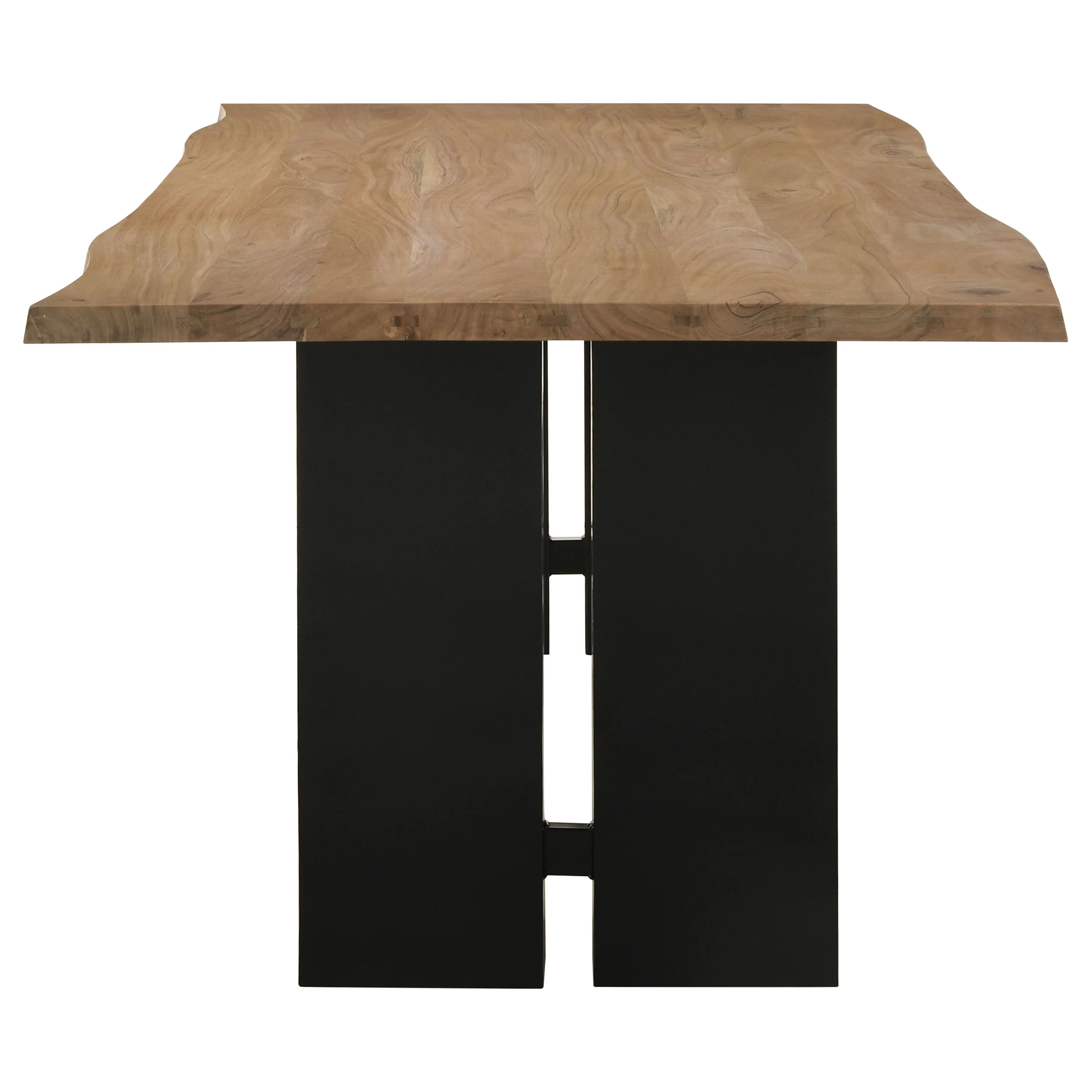 Bradshaw 80-inch Live Edge Wood Dining Table Natural Acacia - Image 4
