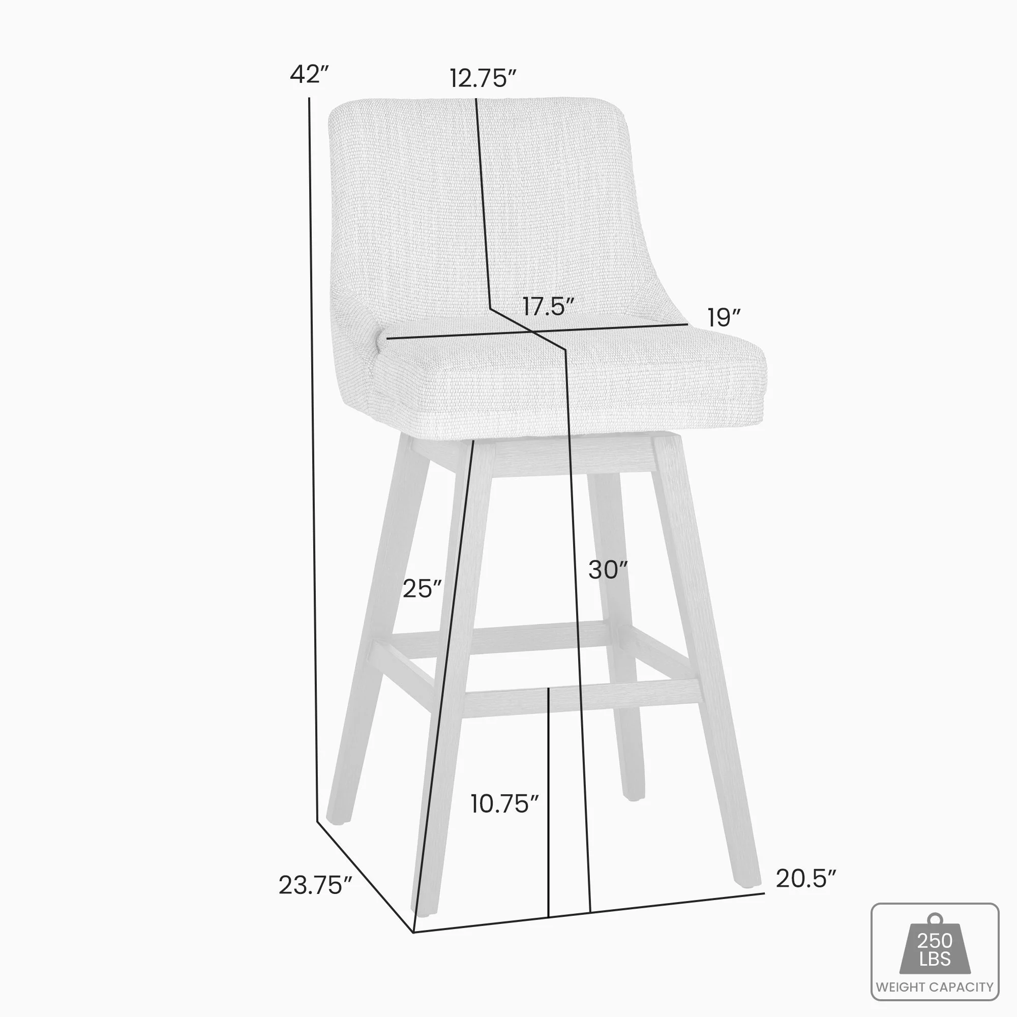 Branson - Swivel Barstool - Image 17