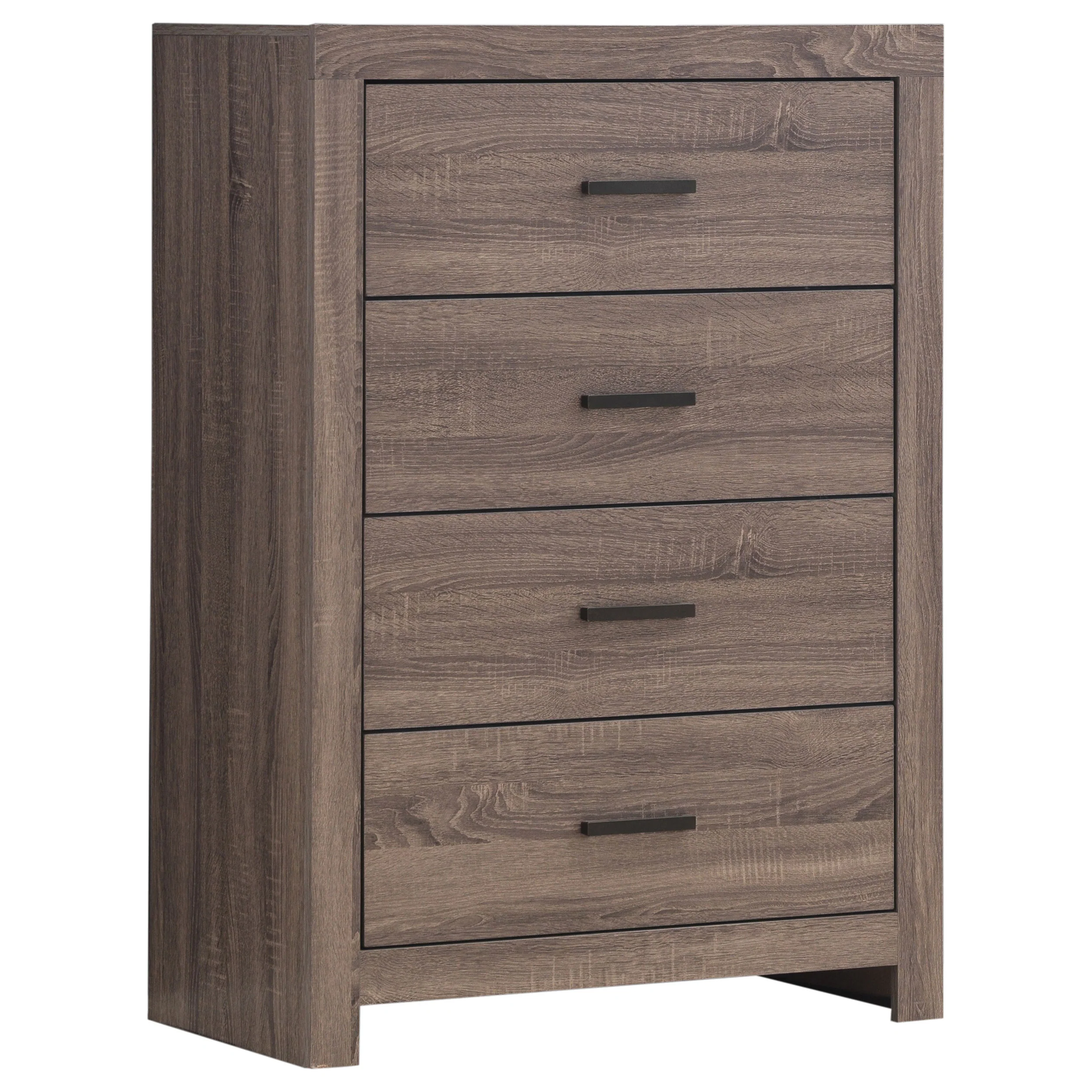 Brantford 4-Drawer Bedroom Chest in Barrel Oak