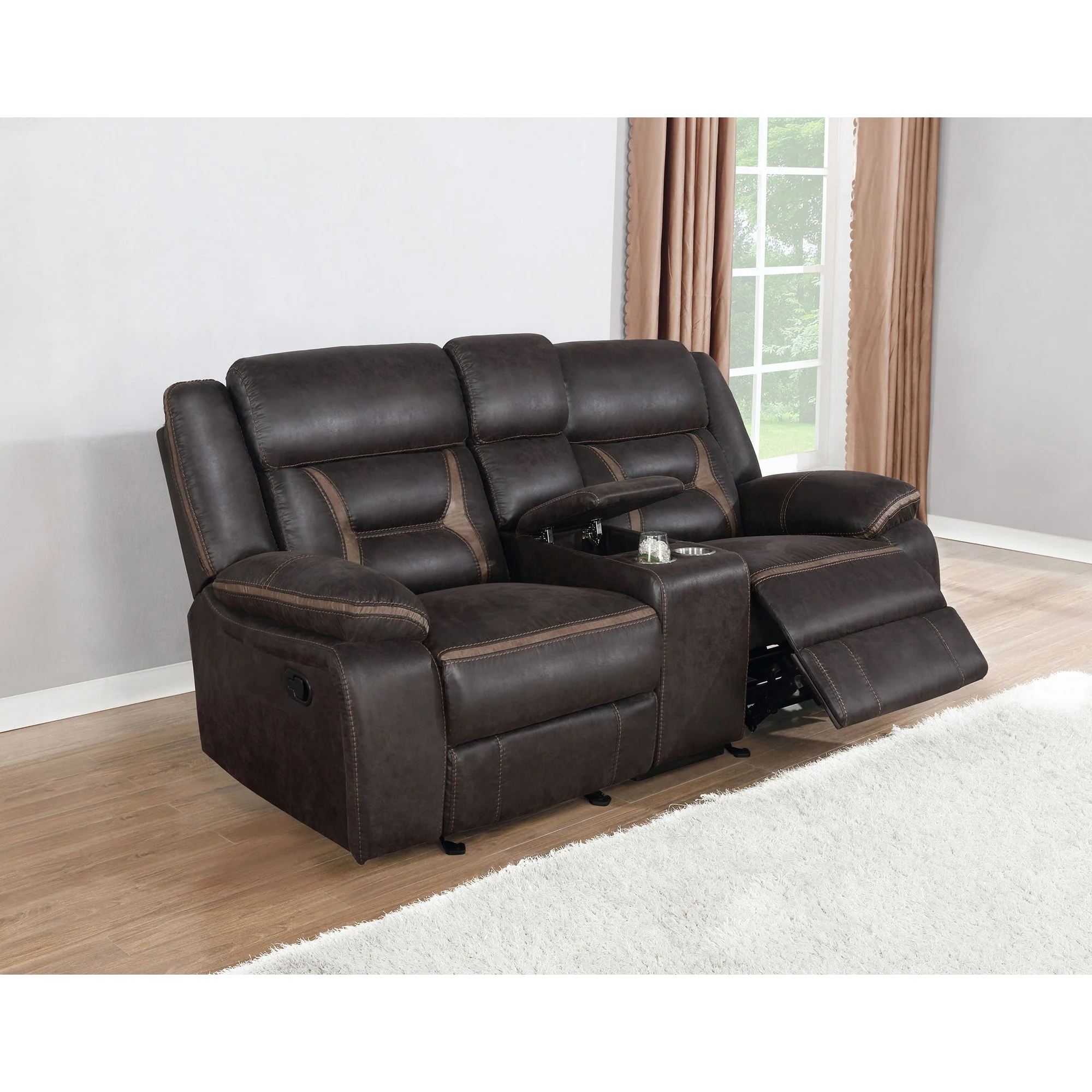 Brazelton - Glider Loveseat With Console - Image 10