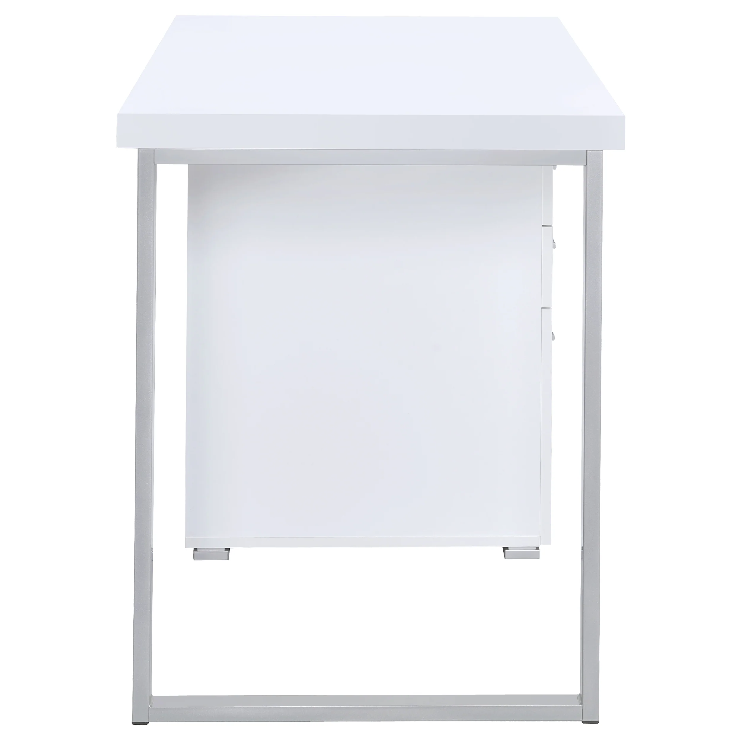 Brennan 47-Inch 3-Drawer Office Computer Desk, White - Image 7